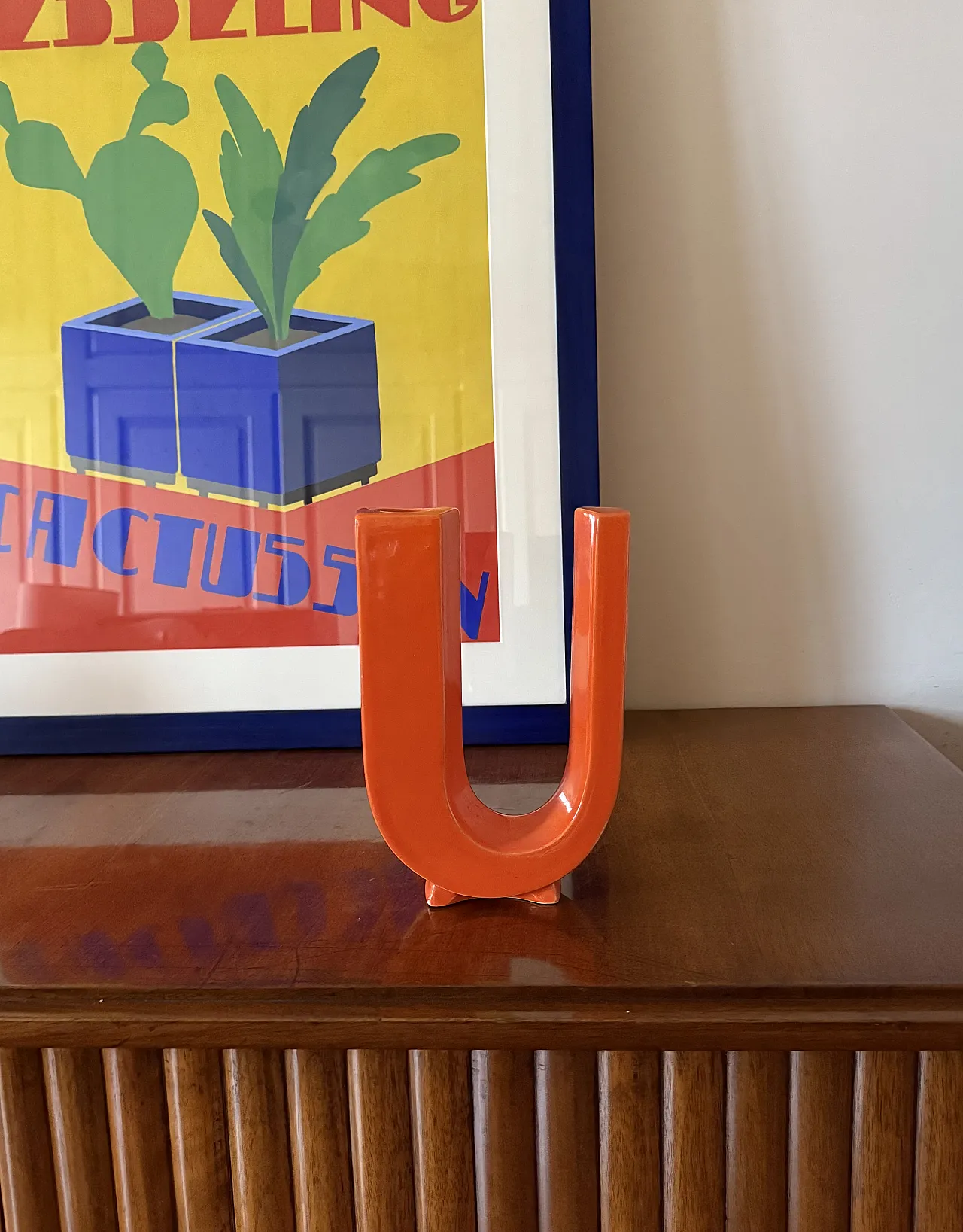 Vase Solifleur Letter U Space Age, Marcel Battera France 1970 2