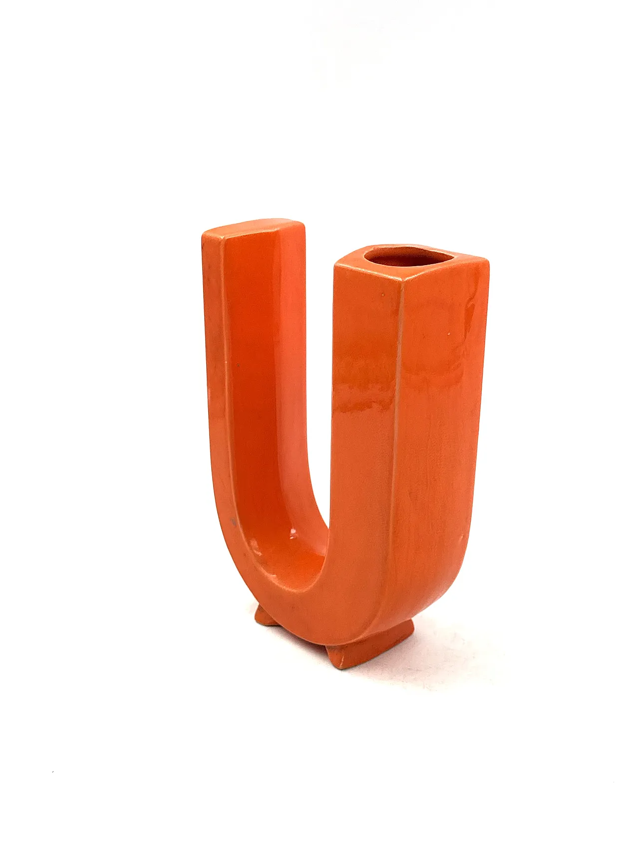 Vase Solifleur Letter U Space Age, Marcel Battera France 1970 7