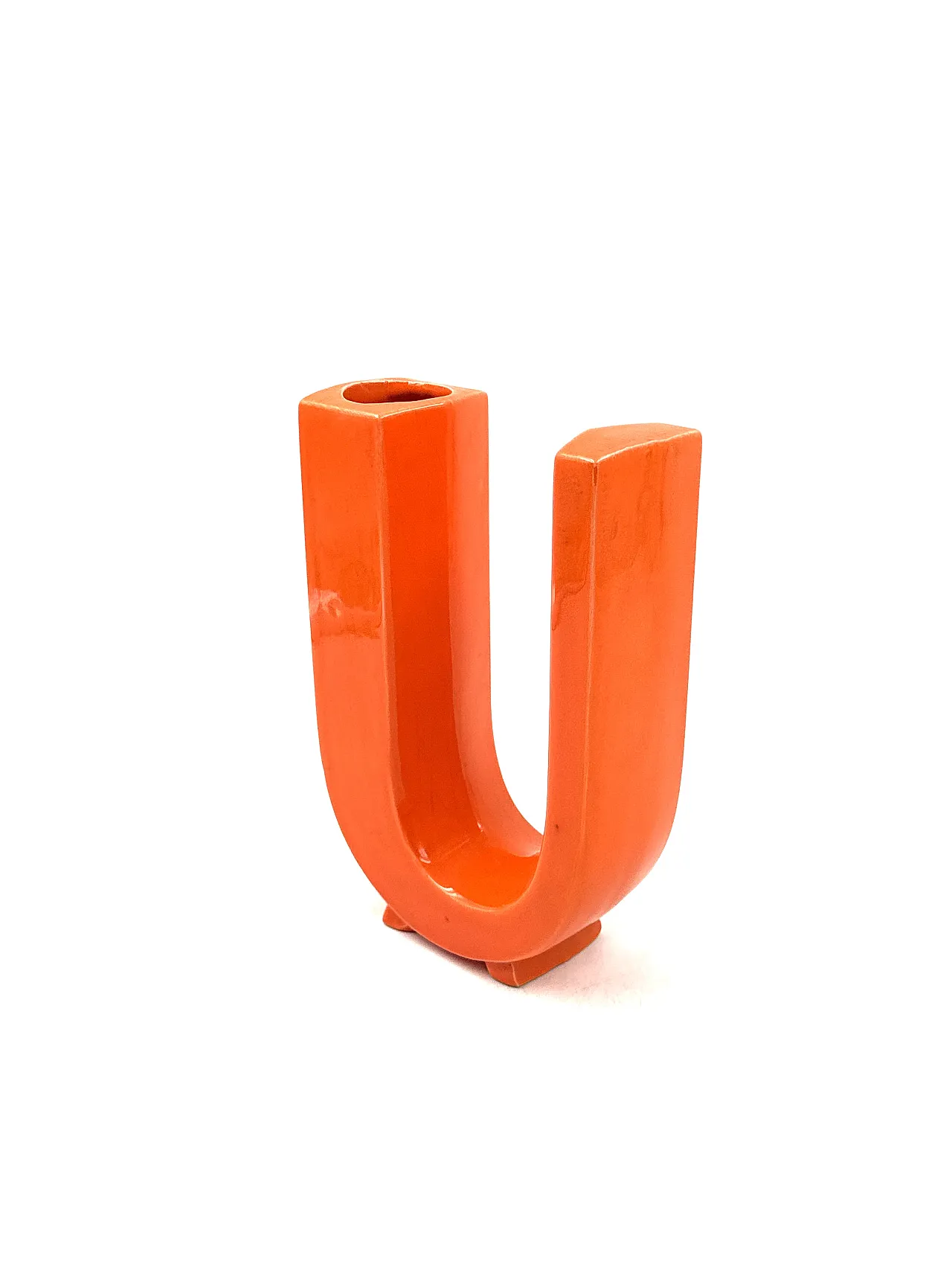 Vase Solifleur Letter U Space Age, Marcel Battera France 1970 11