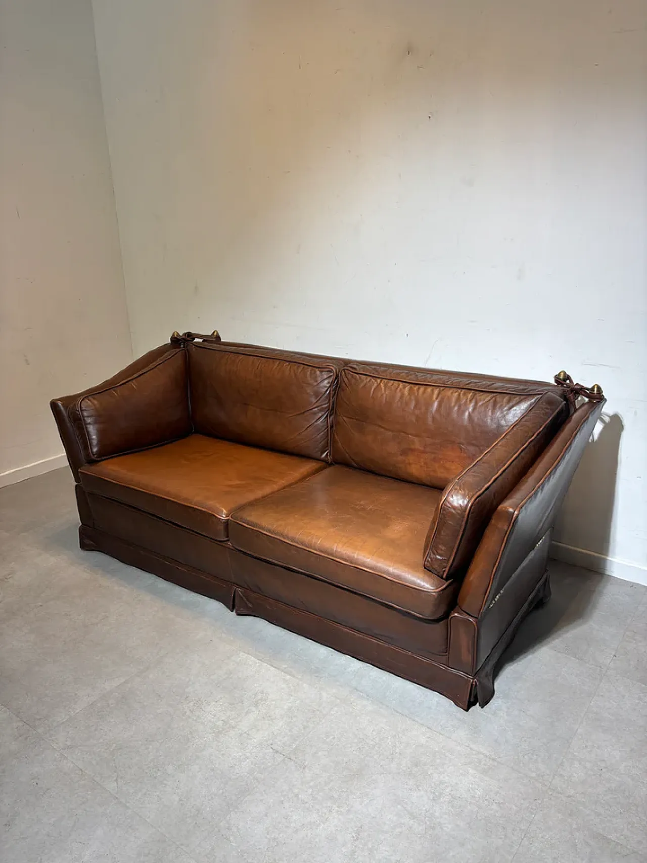 Leather sofa, late 20th century 1
