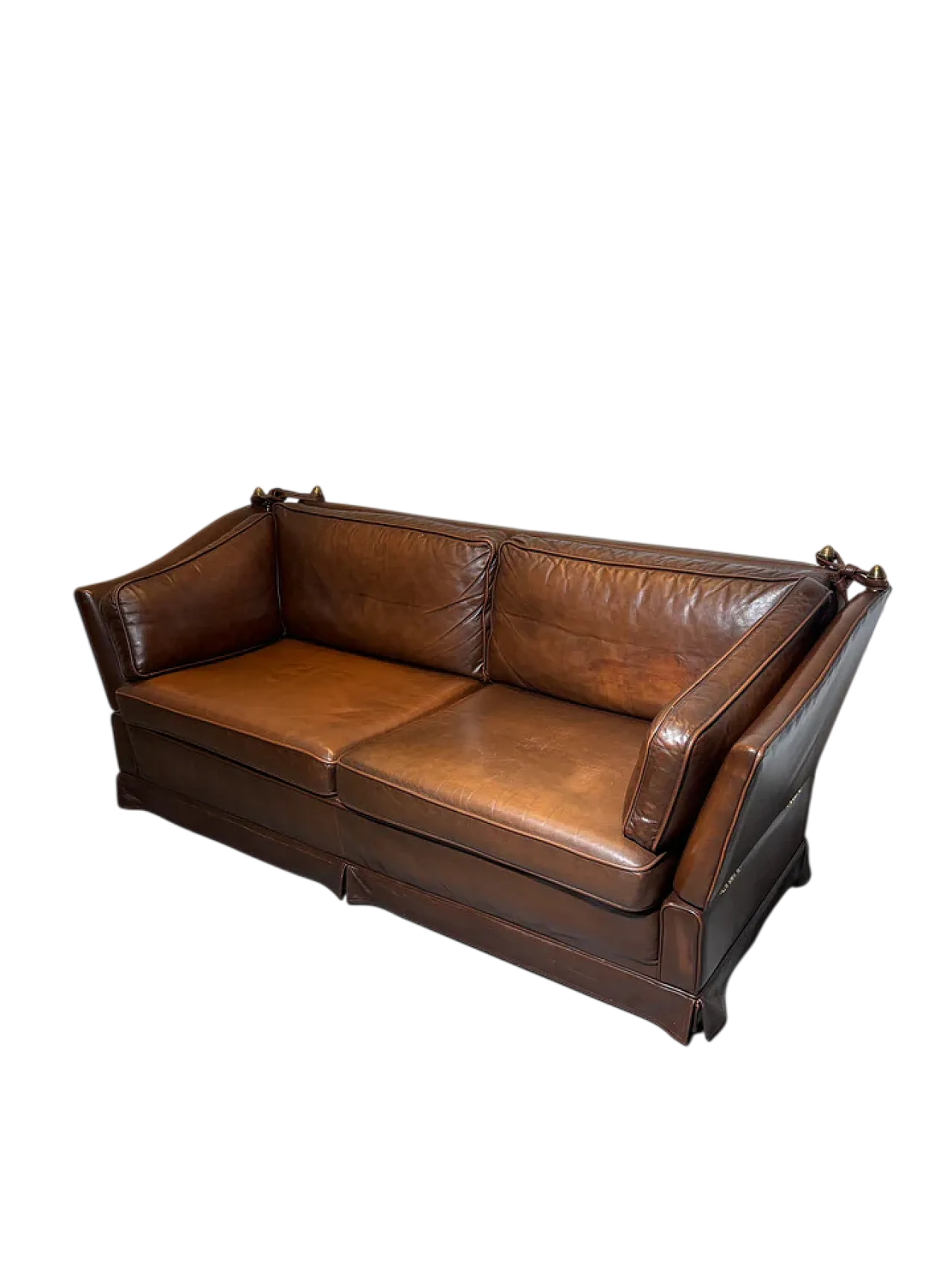 Leather sofa, late 20th century 12