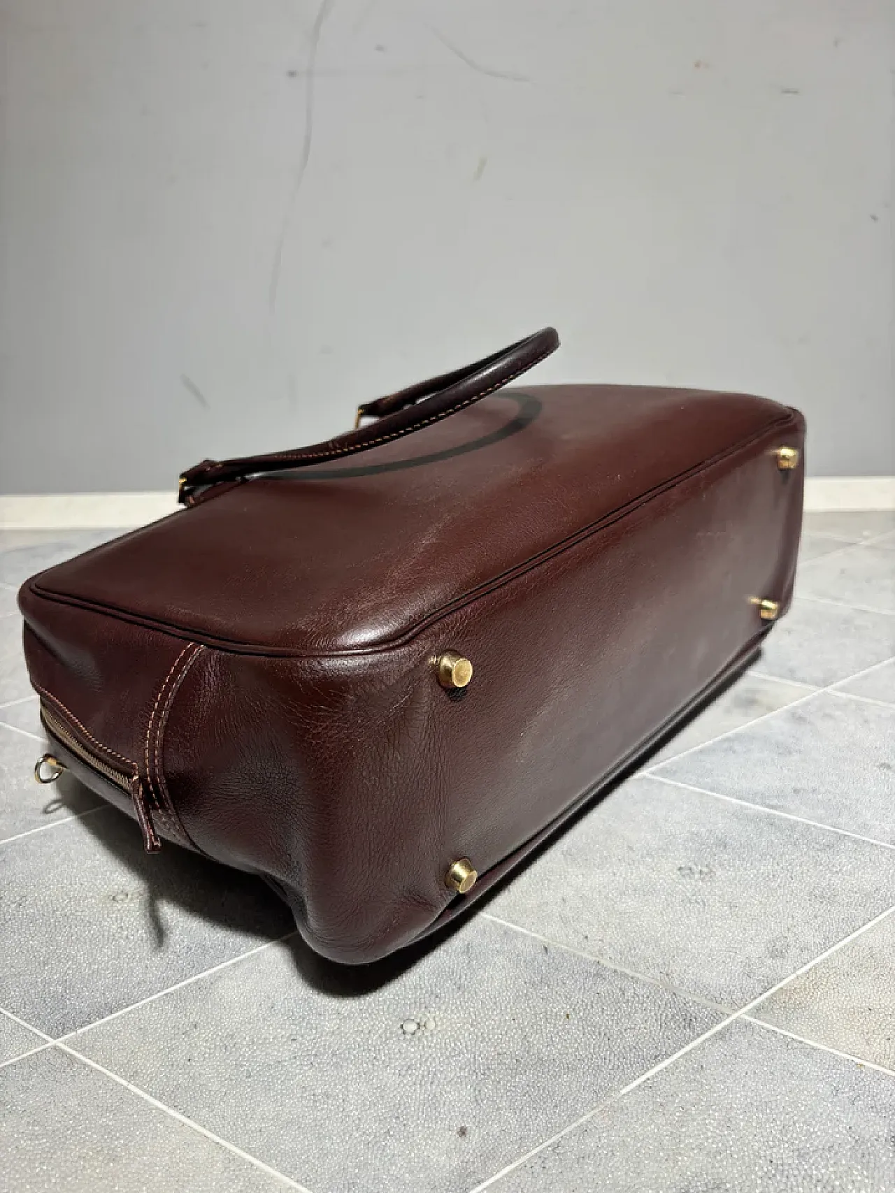 Chocolate-coloured Hermès Plume bag, 20th century 8