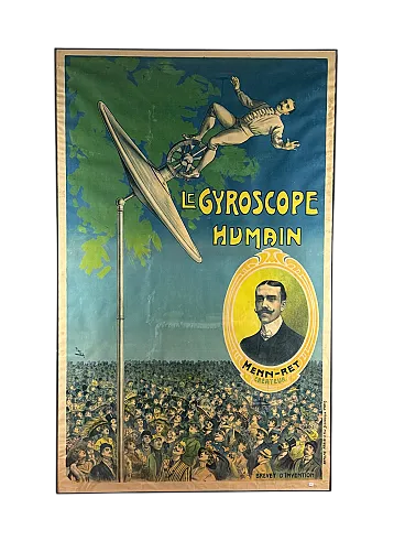 Candido Aragonez de Faria, Le Gyroscope Humain, Affiche, c. 1910