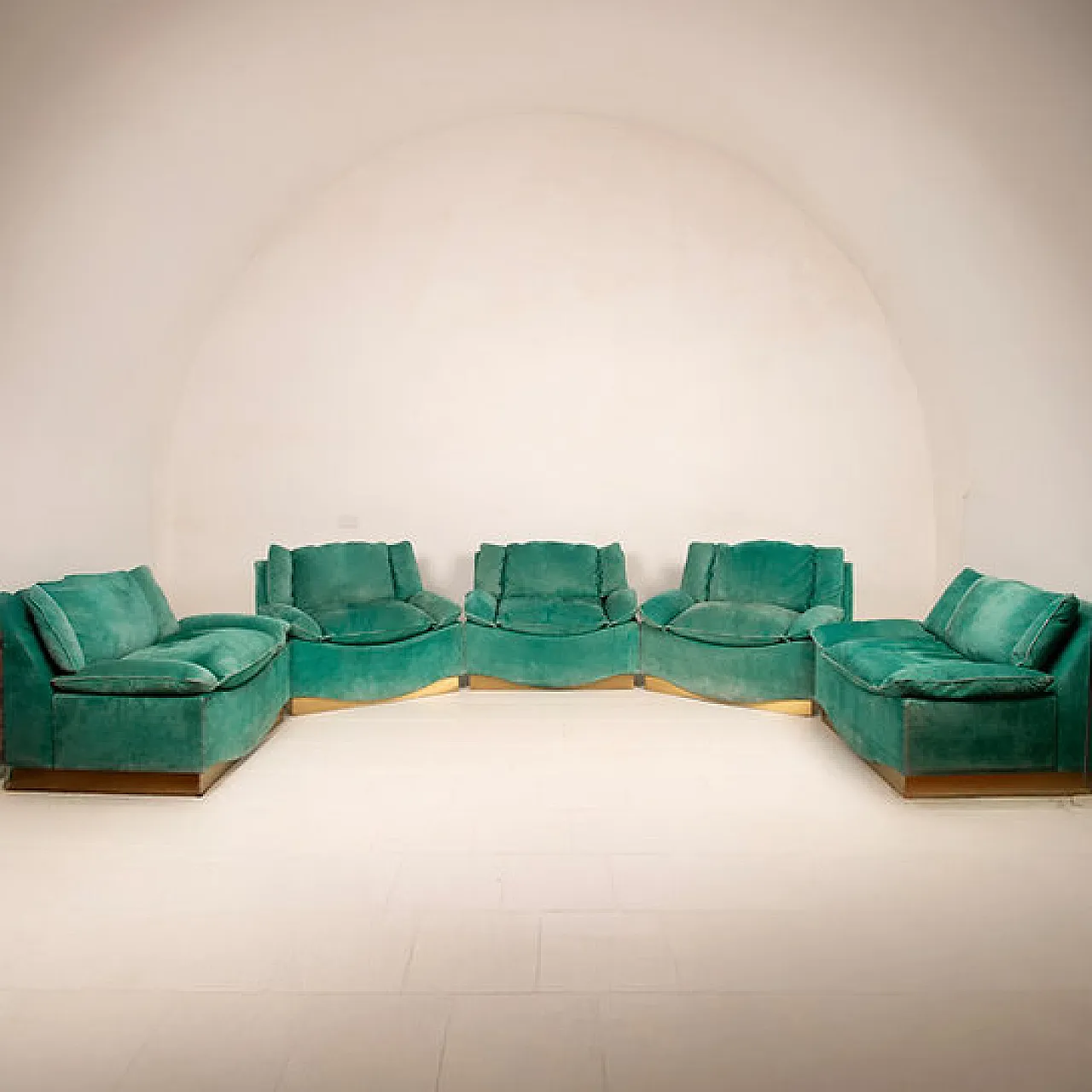 5 Stropiccio armchairs by L. Frigerio for Frigerio di Desio, 1970s 1