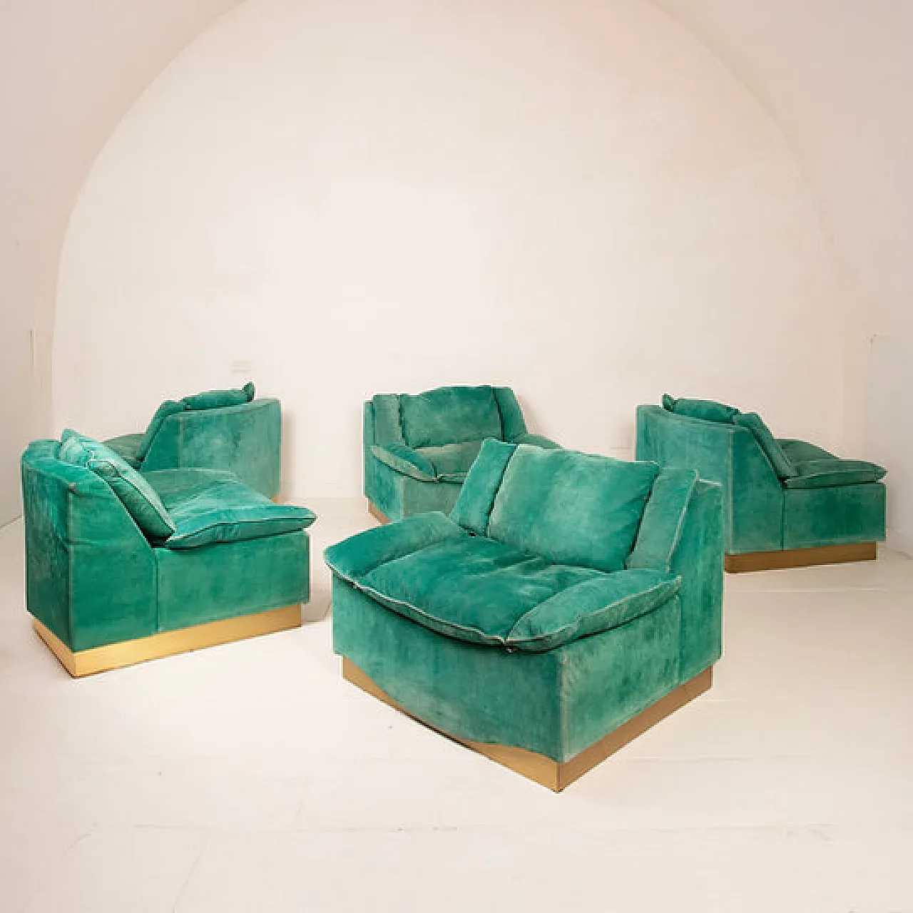 5 Stropiccio armchairs by L. Frigerio for Frigerio di Desio, 1970s 12