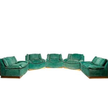 5 Stropiccio armchairs by L. Frigerio for Frigerio di Desio, 1970s