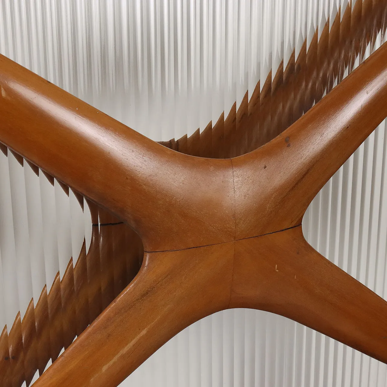 Large door in solid beech, 1950s 4