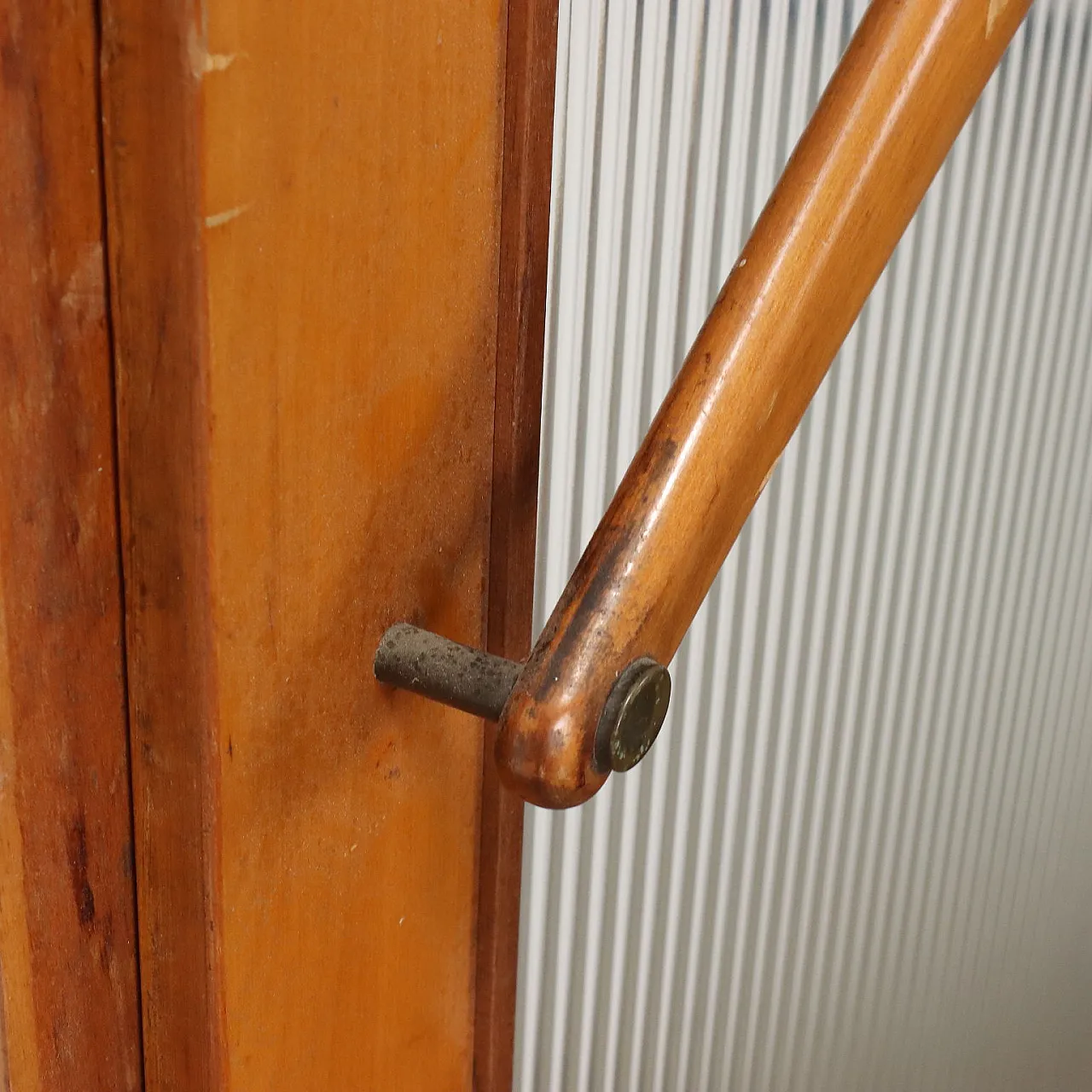 Large door in solid beech, 1950s 5