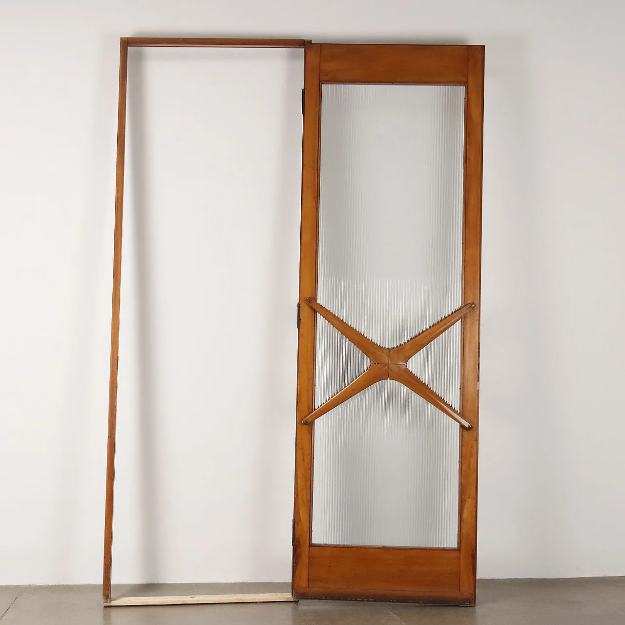 Large door in solid beech, 1950s 9