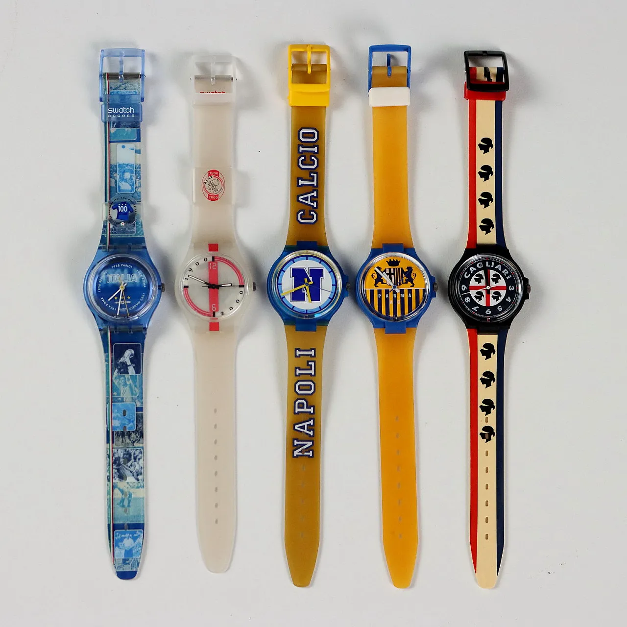 5 Swatch football-themed watches, 1990s 1