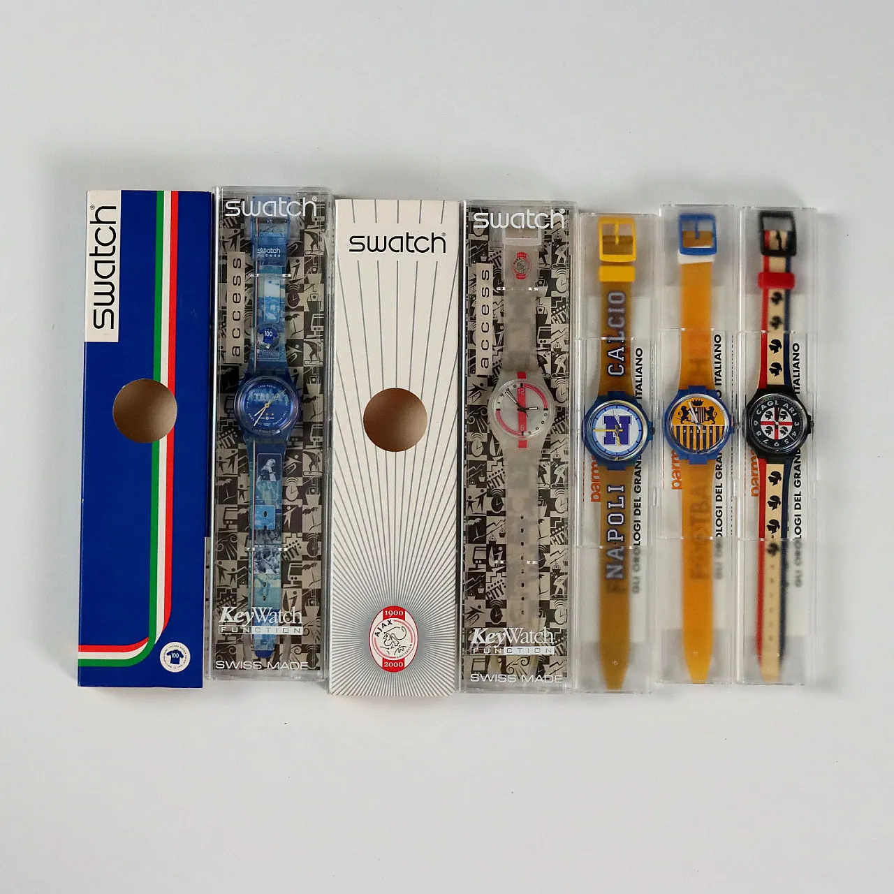 5 Swatch football-themed watches, 1990s 5