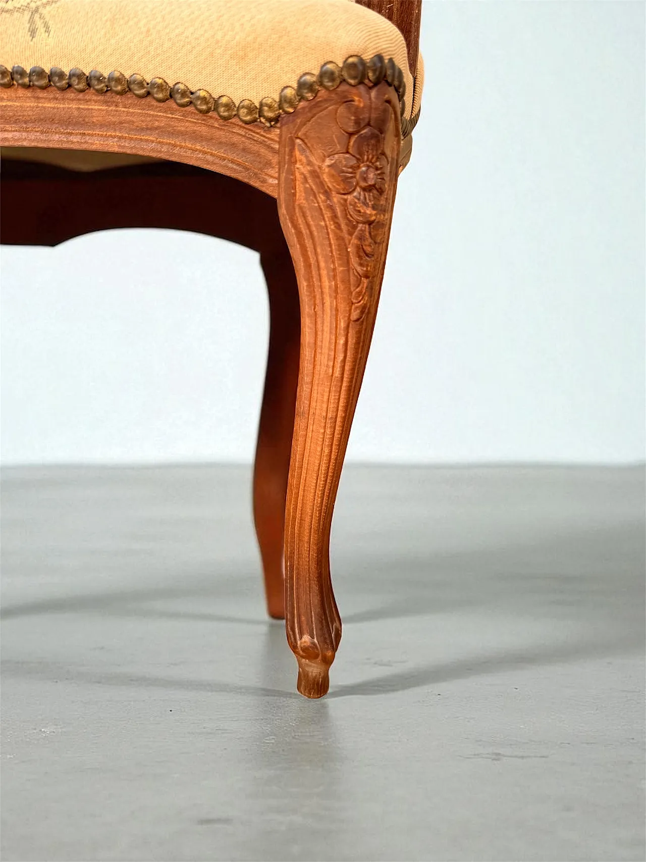 Wooden sofa and French style tapestry, 1940s 7