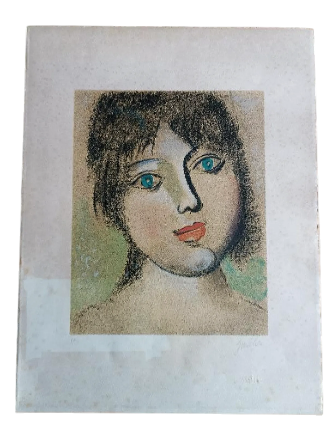 Incisione su cartoncino di Franco Gentilini, anni '70 8