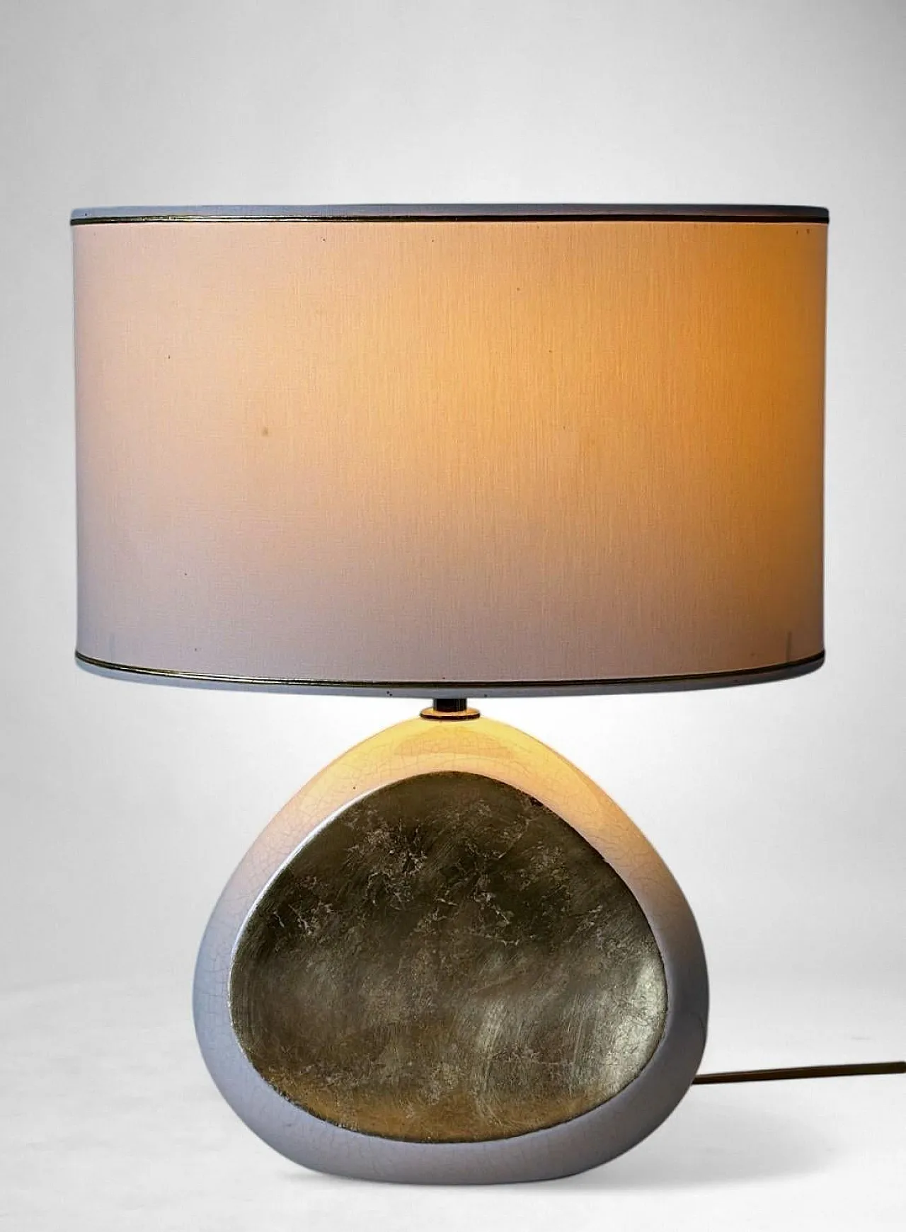 Lampada da tavolo Le Dauphin in porcellana, anni '70 5