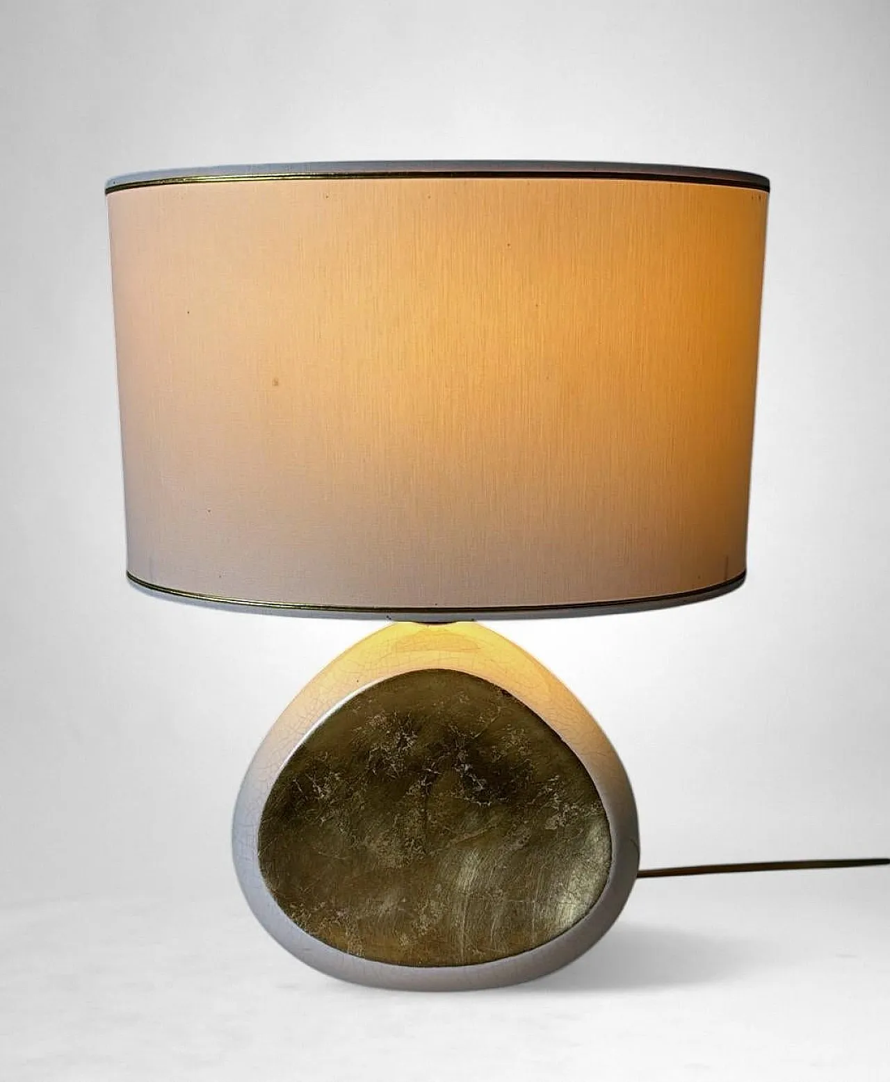 Lampada da tavolo Le Dauphin in porcellana, anni '70 7