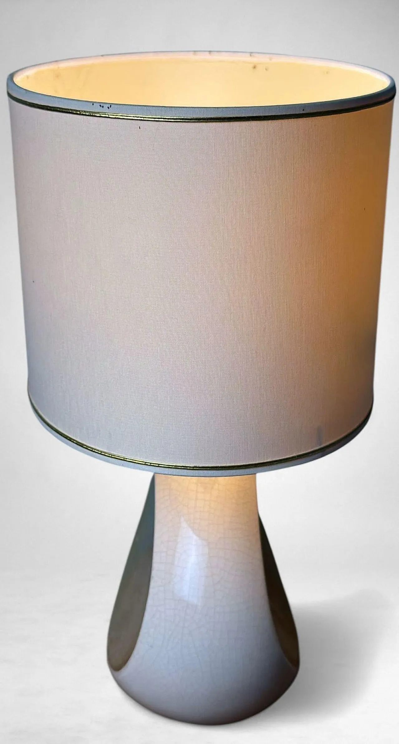 Lampada da tavolo Le Dauphin in porcellana, anni '70 9