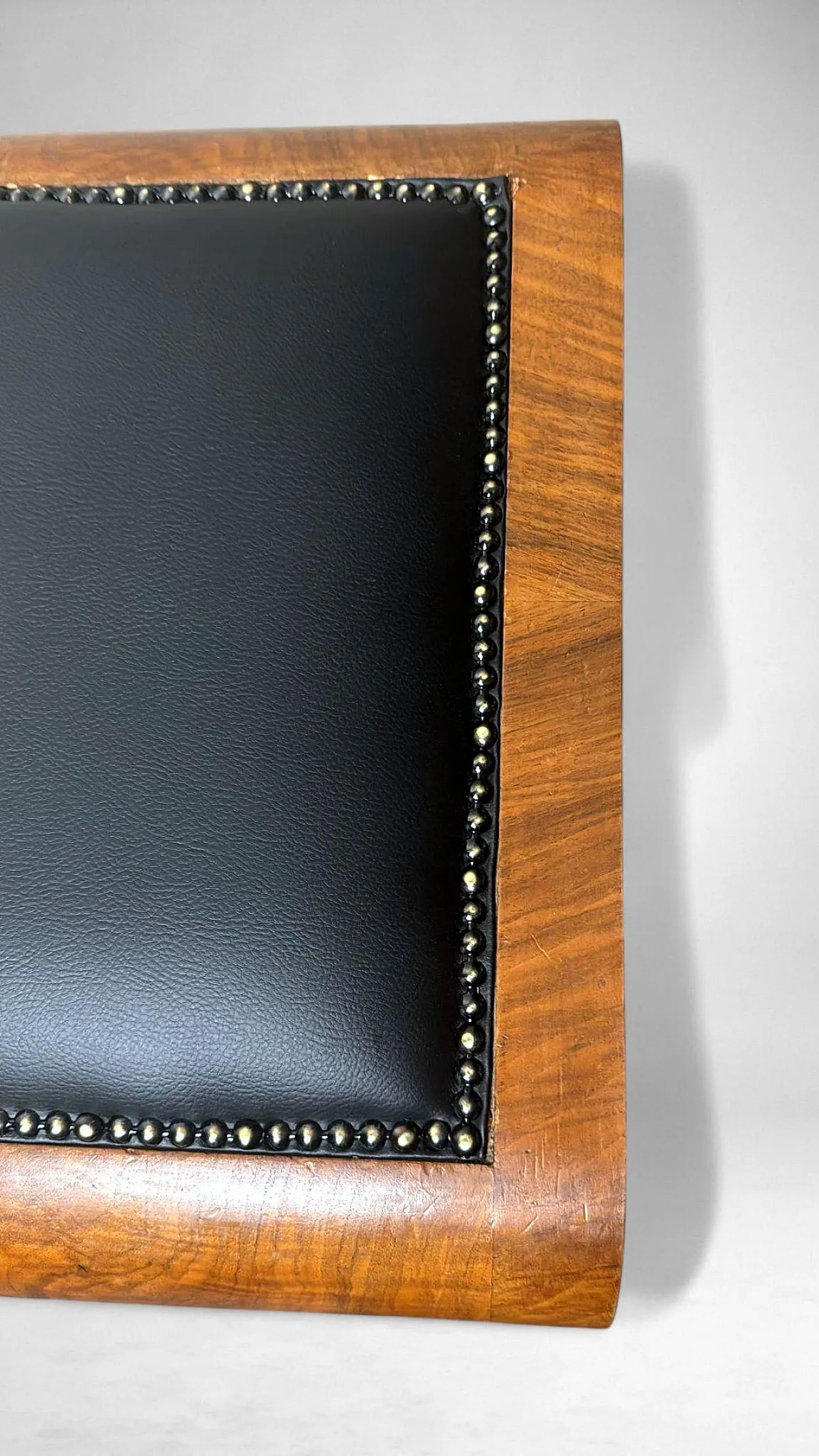 Pair Of Austrian Deco stools in walnut, 1930s 16