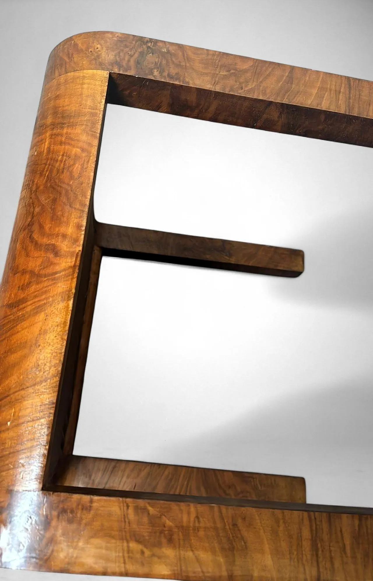 Pair Of Austrian Deco stools in walnut, 1930s 18