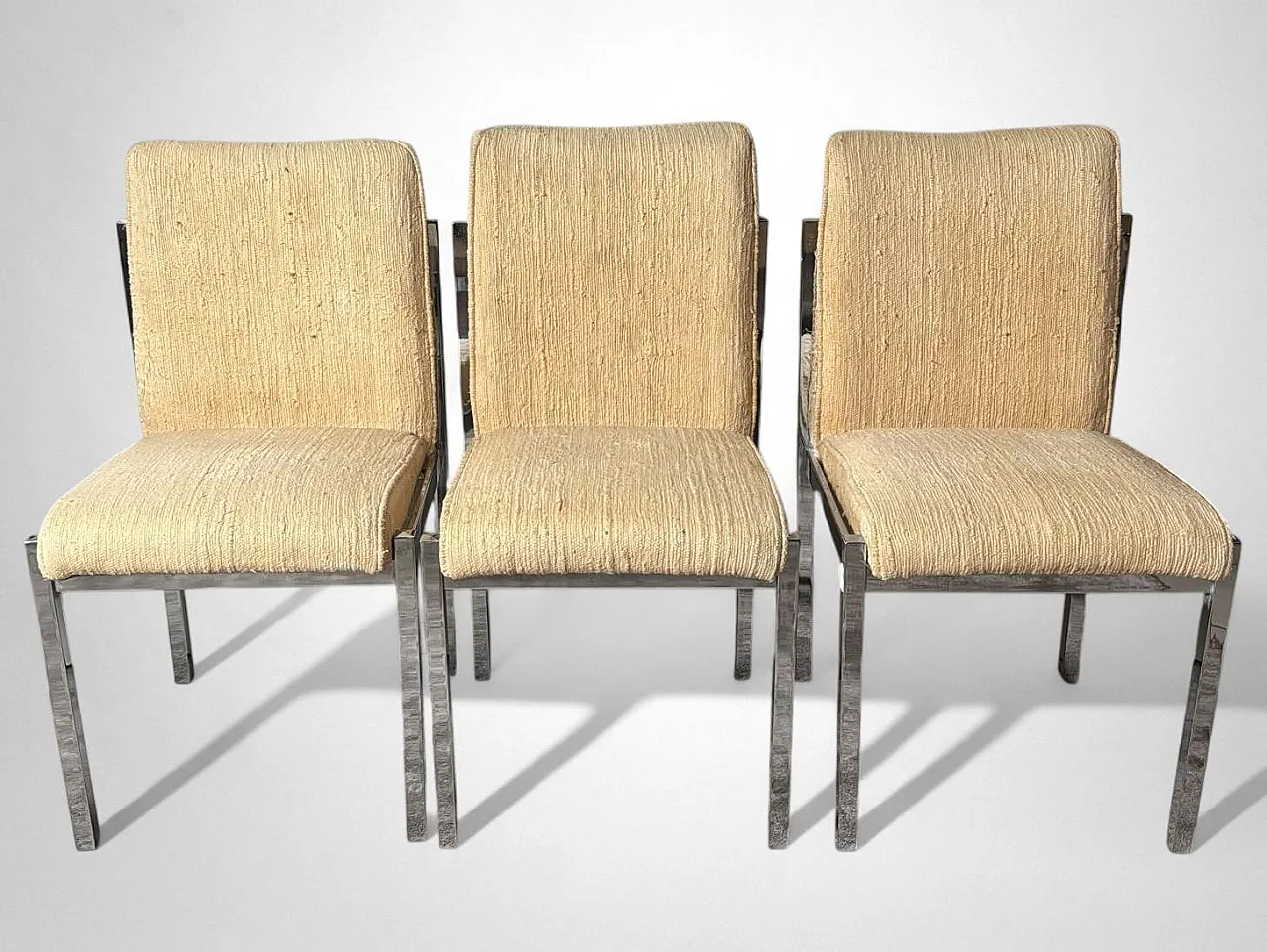 6 Sedie da pranzo cromate, anni '60 7