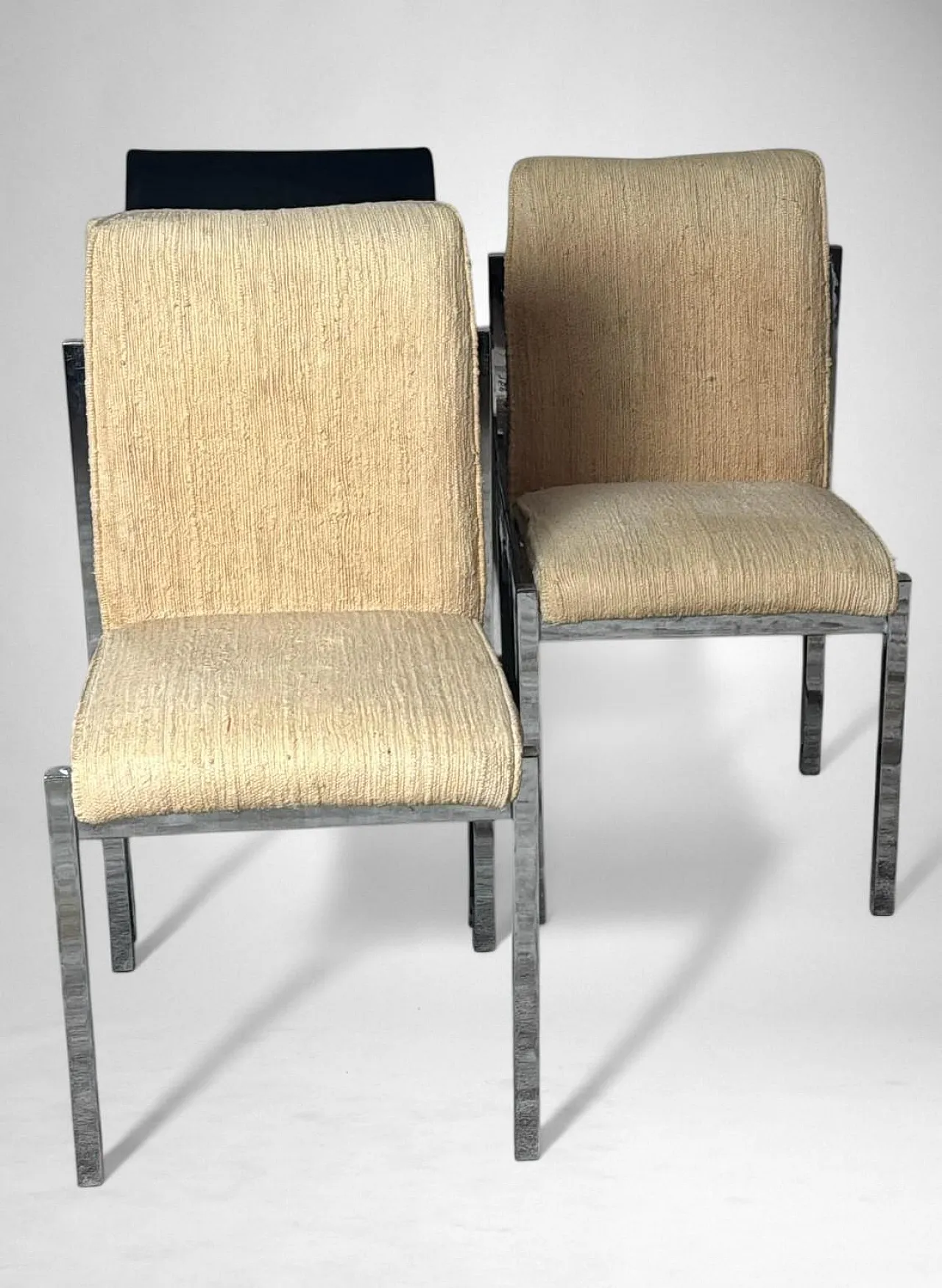 6 Sedie da pranzo cromate, anni '60 8