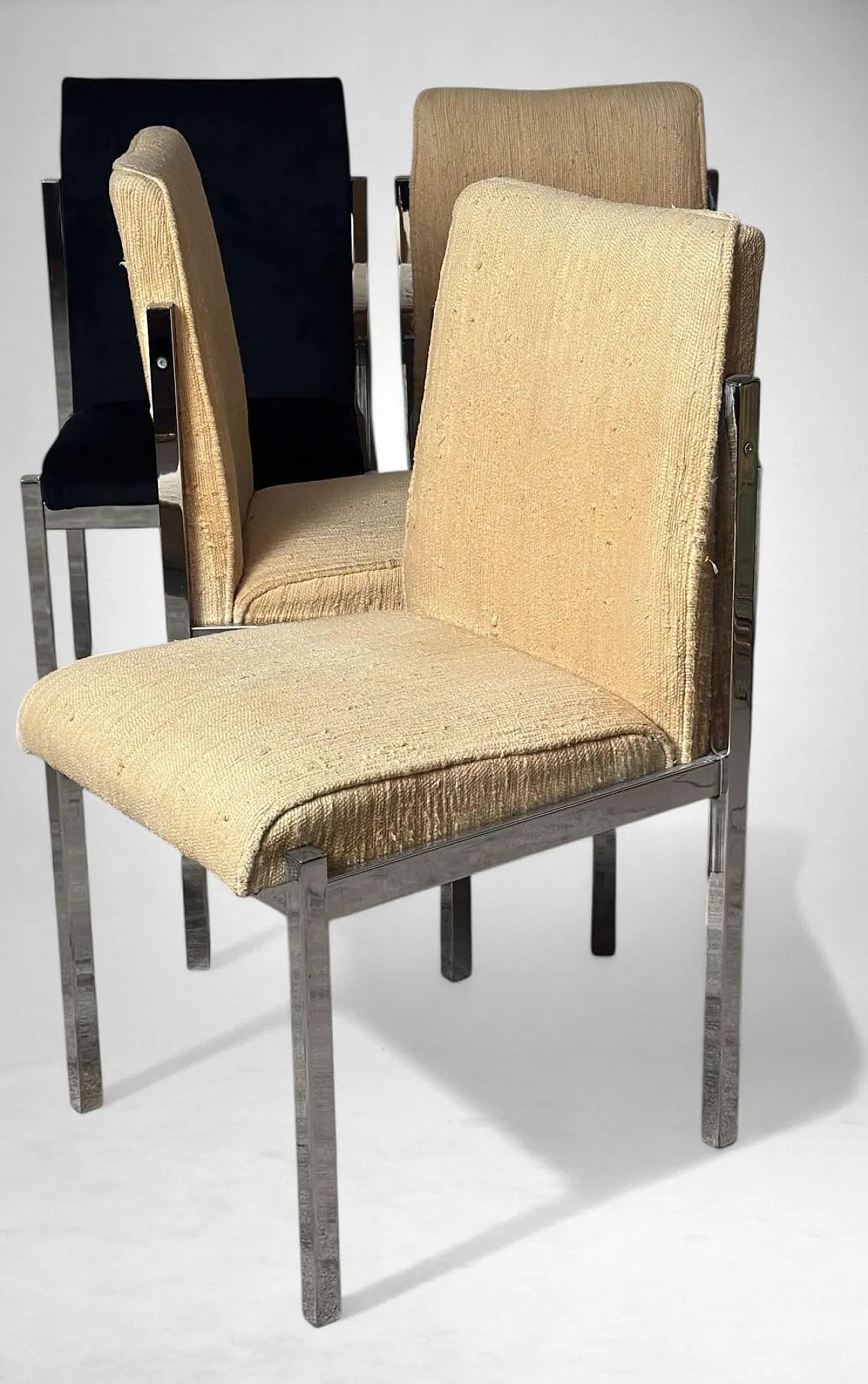 6 Sedie da pranzo cromate, anni '60 9