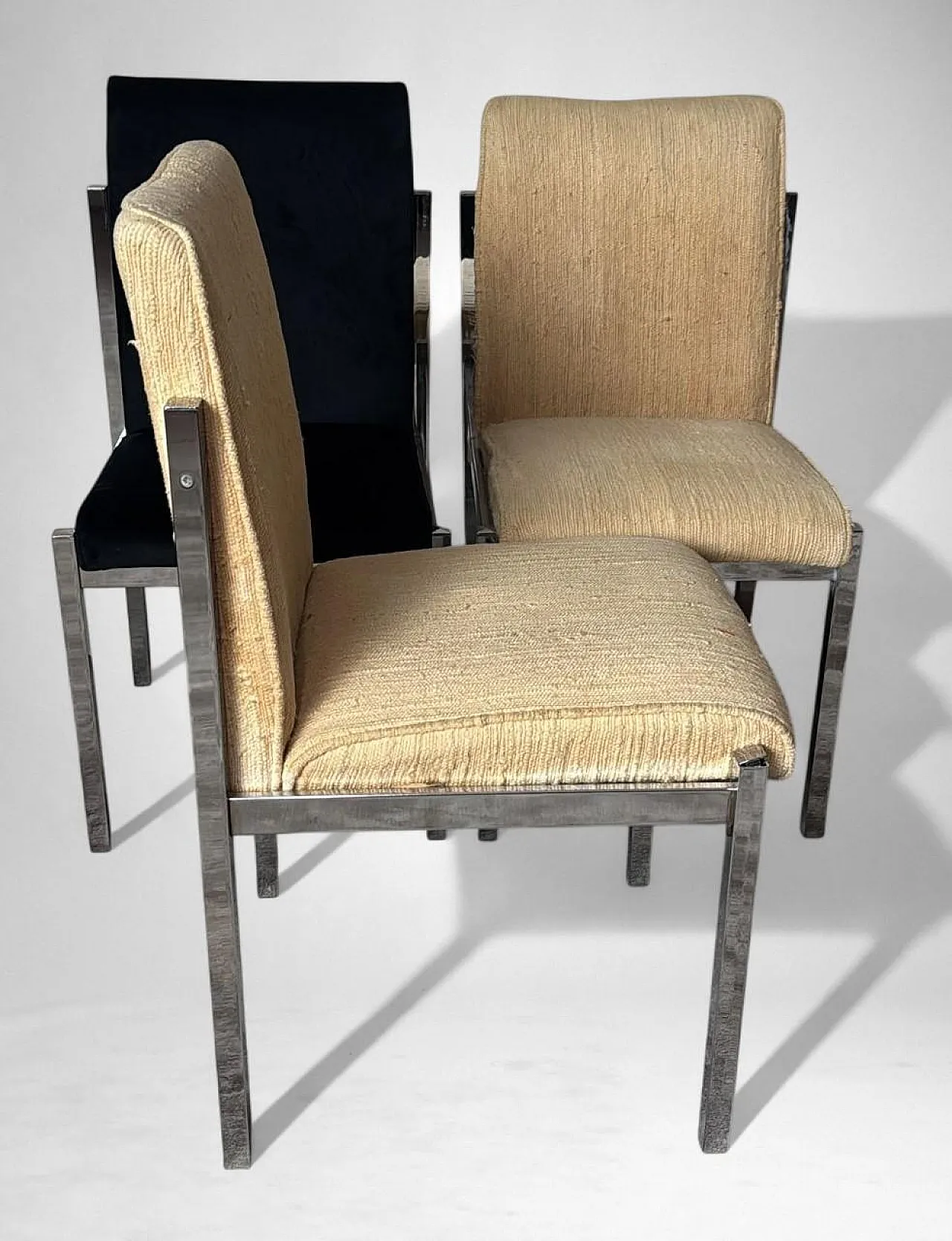 6 Sedie da pranzo cromate, anni '60 12