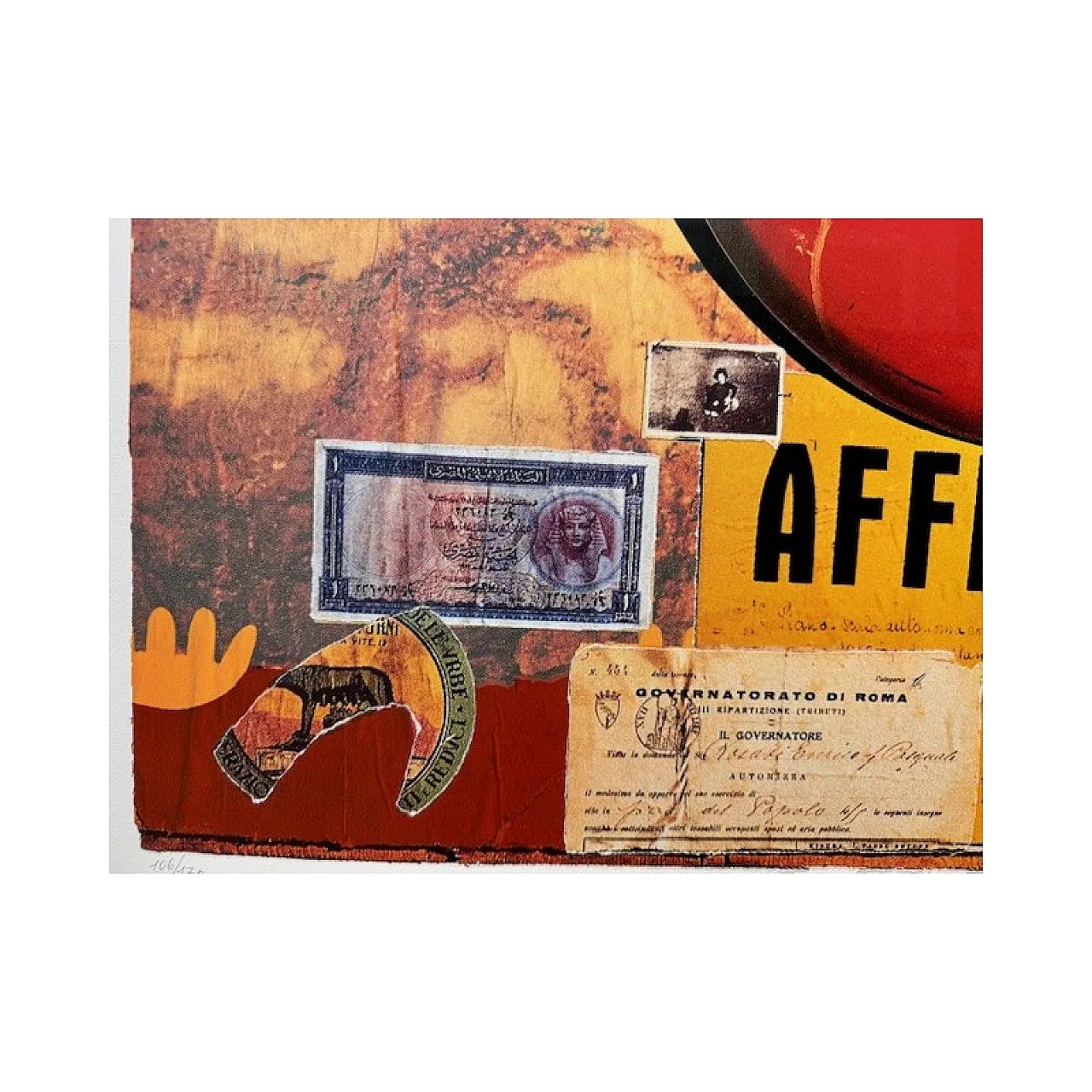 Cocacola di Mimmo Rotella, litografia, serigrafia e collage, anni '90 2