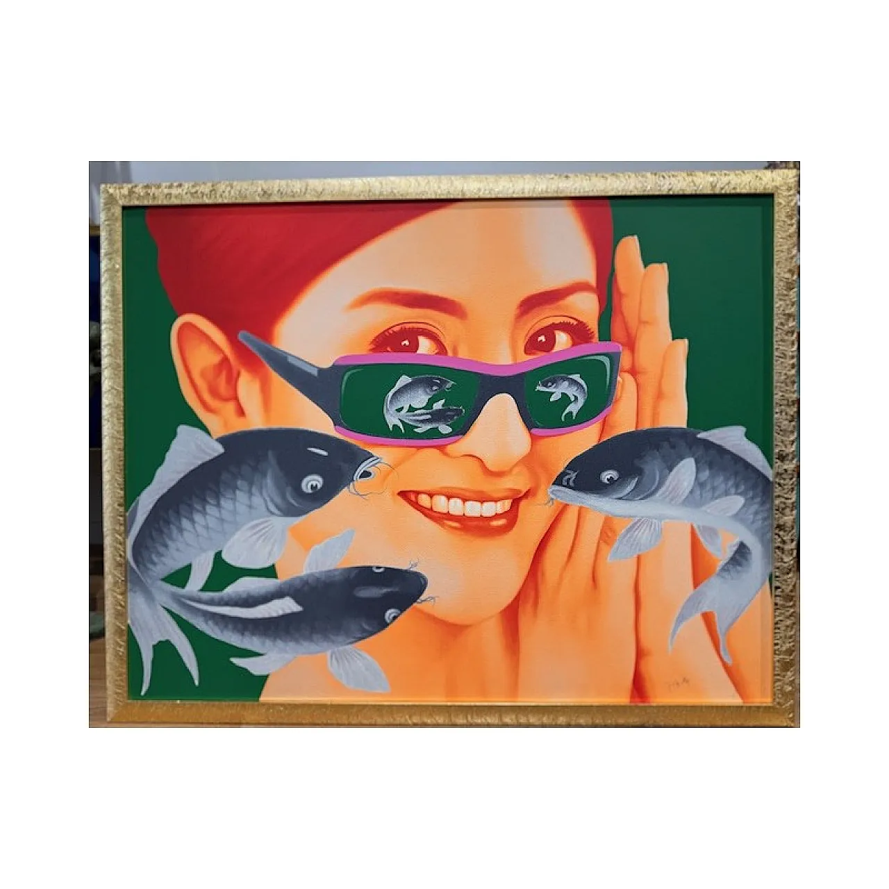 China Girl, serigrafia di Xu De Qi, anni 2000 1