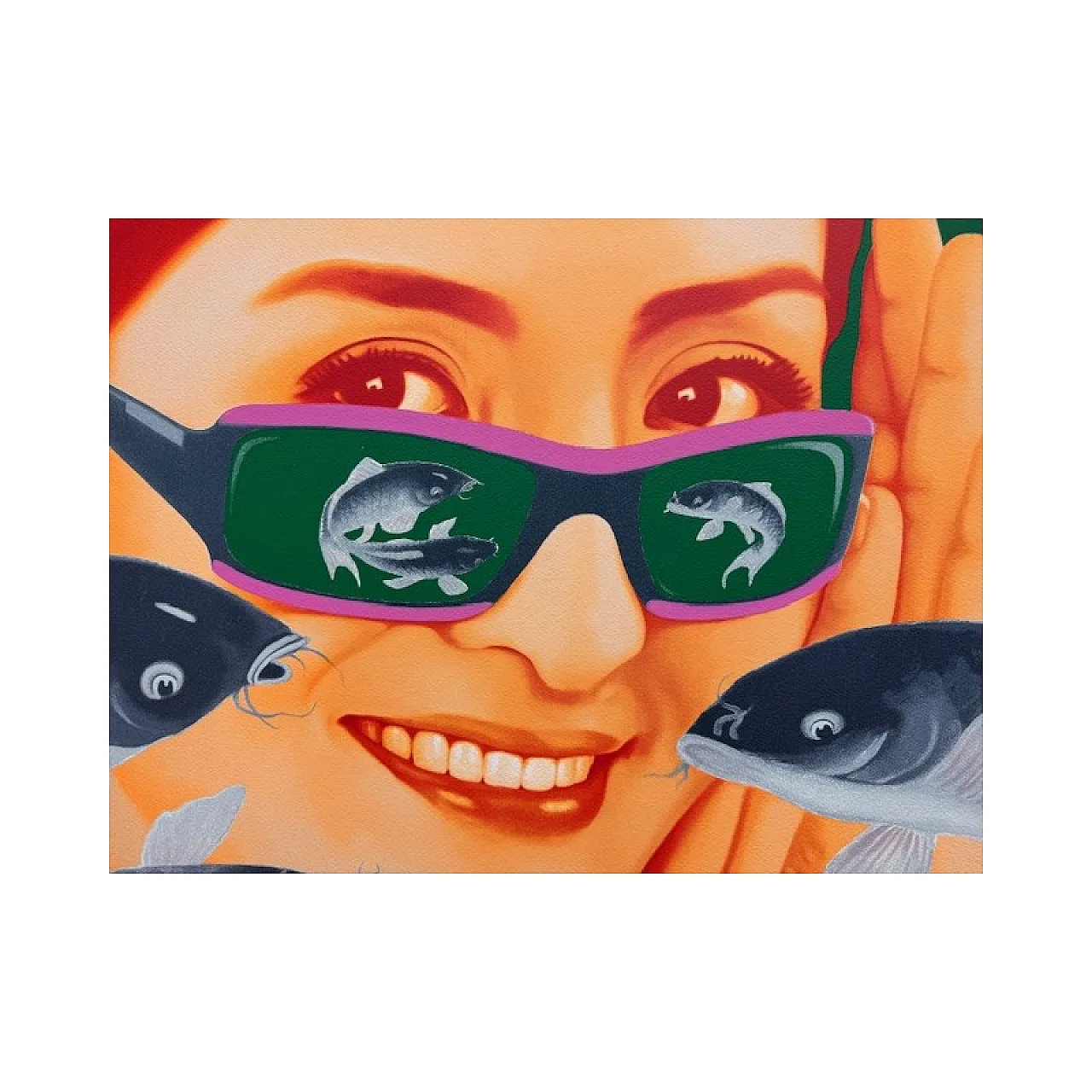 China Girl, serigrafia di Xu De Qi, anni 2000 2