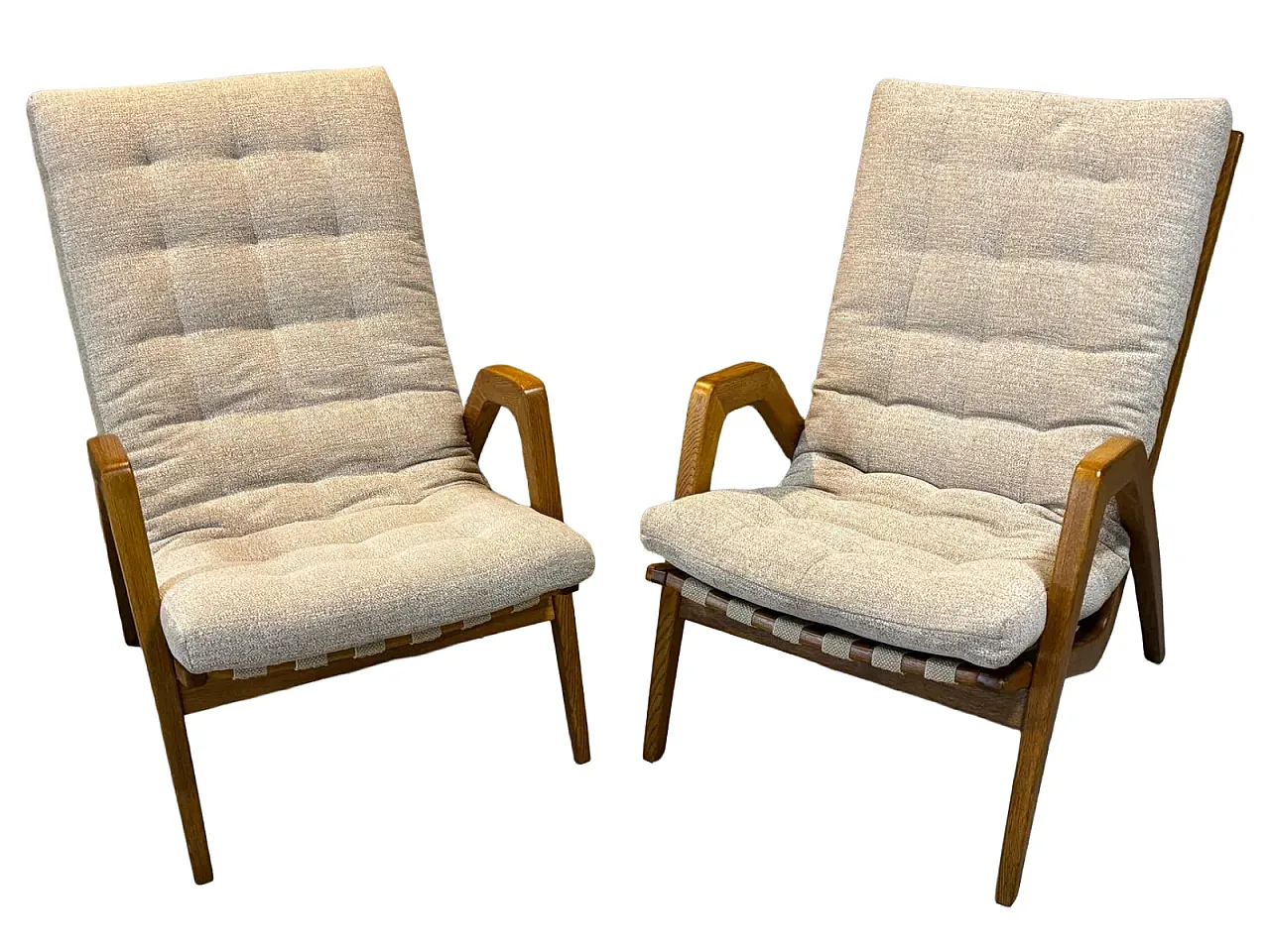 Pair of armchairs by Jan Vaněk, 1940s 1
