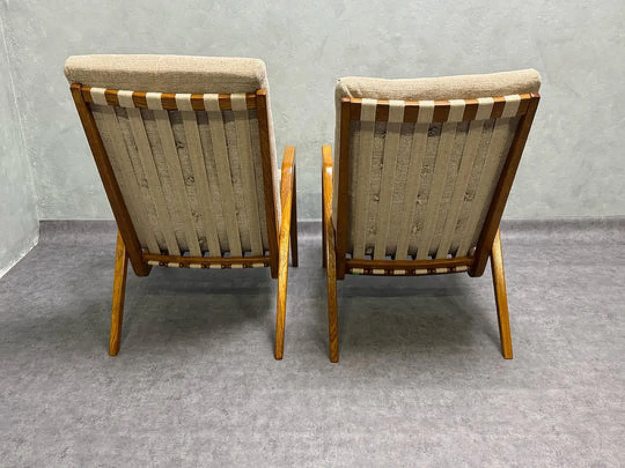 Pair of armchairs by Jan Vaněk, 1940s 8