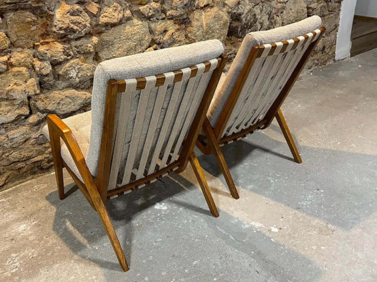 Pair of armchairs by Jan Vaněk, 1940s 9