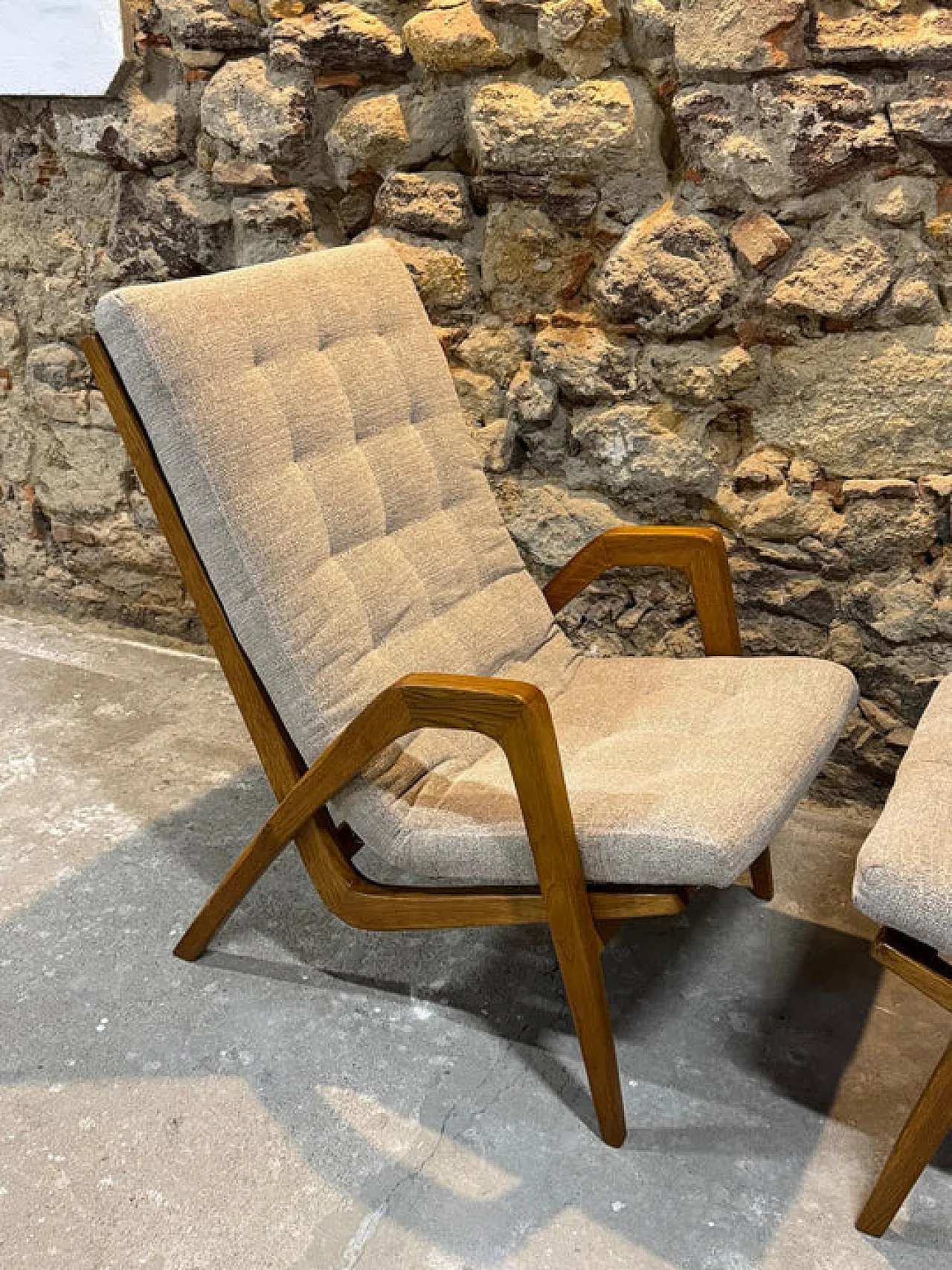 Pair of armchairs by Jan Vaněk, 1940s 12