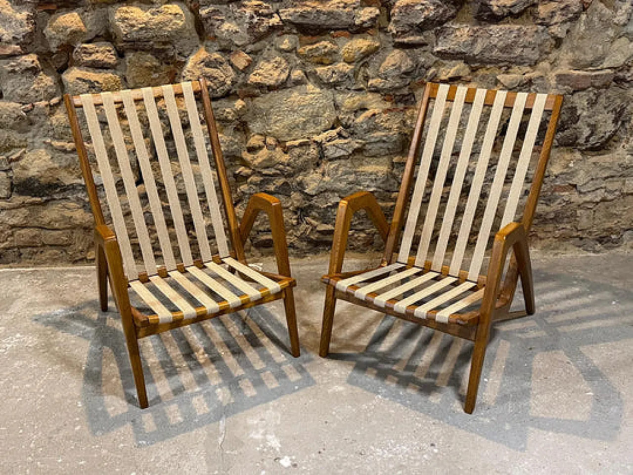 Pair of armchairs by Jan Vaněk, 1940s 14