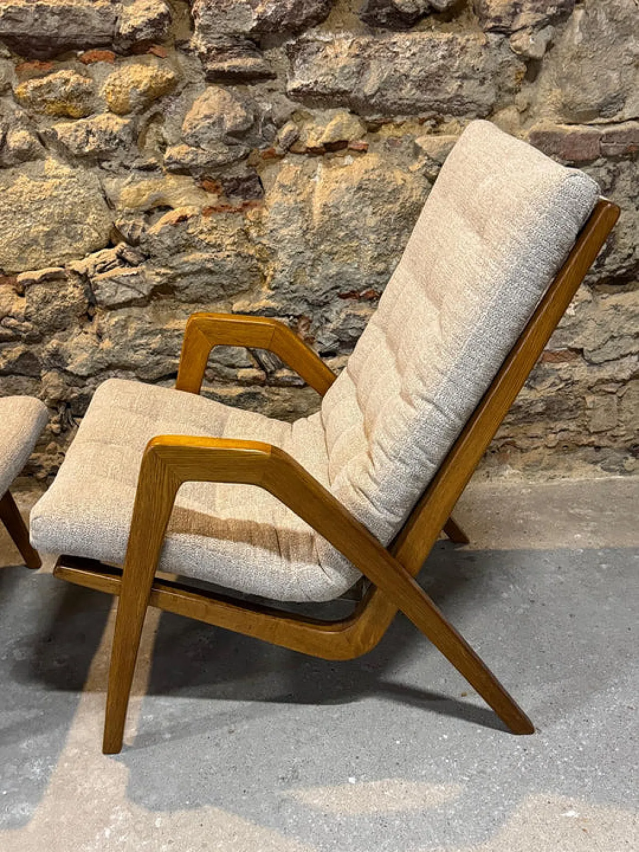 Pair of armchairs by Jan Vaněk, 1940s 17