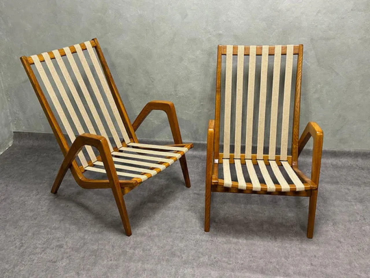 Pair of armchairs by Jan Vaněk, 1940s 19