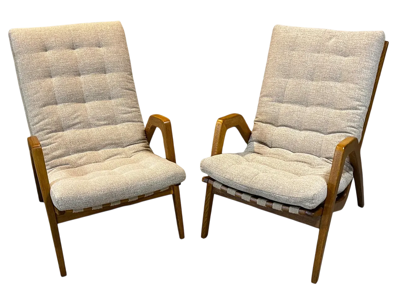 Pair of armchairs by Jan Vaněk, 1940s 21
