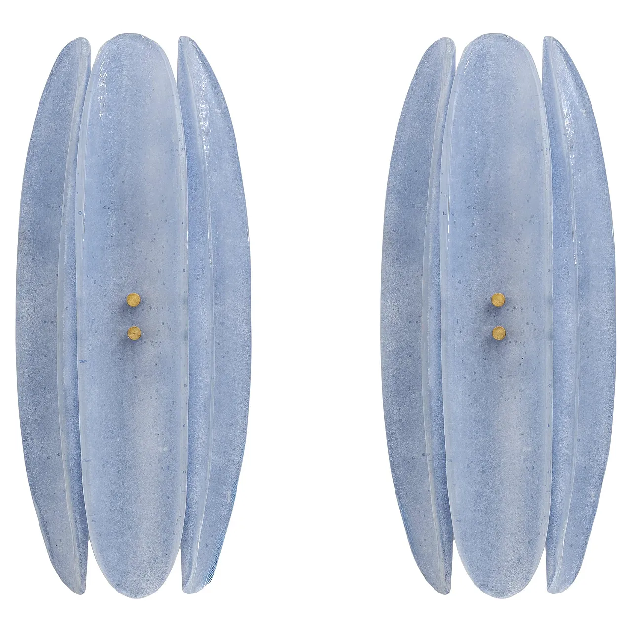 Coppia di applique Fontana Arte in vetro di Murano, anni 2000 1