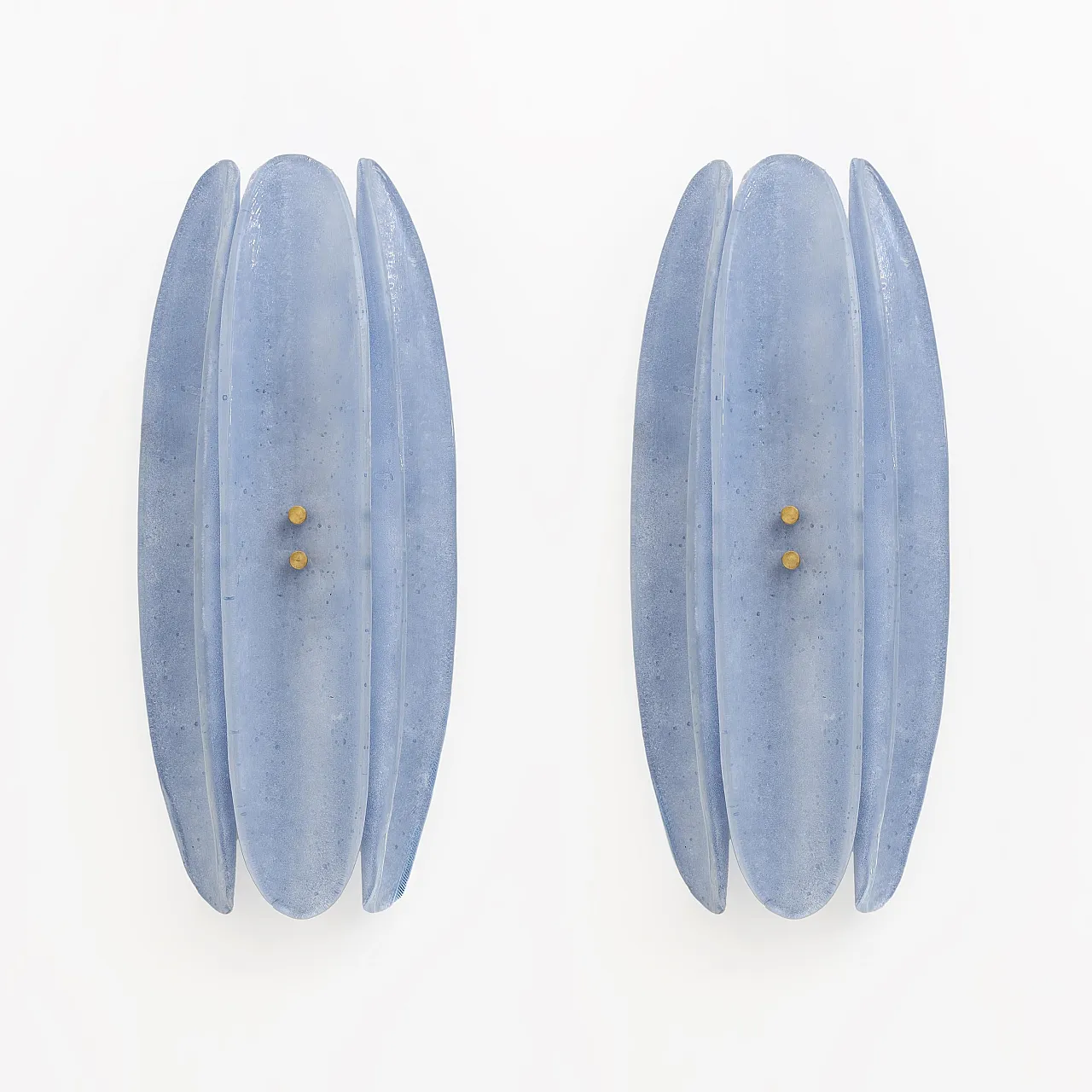 Coppia di applique Fontana Arte in vetro di Murano, anni 2000 2