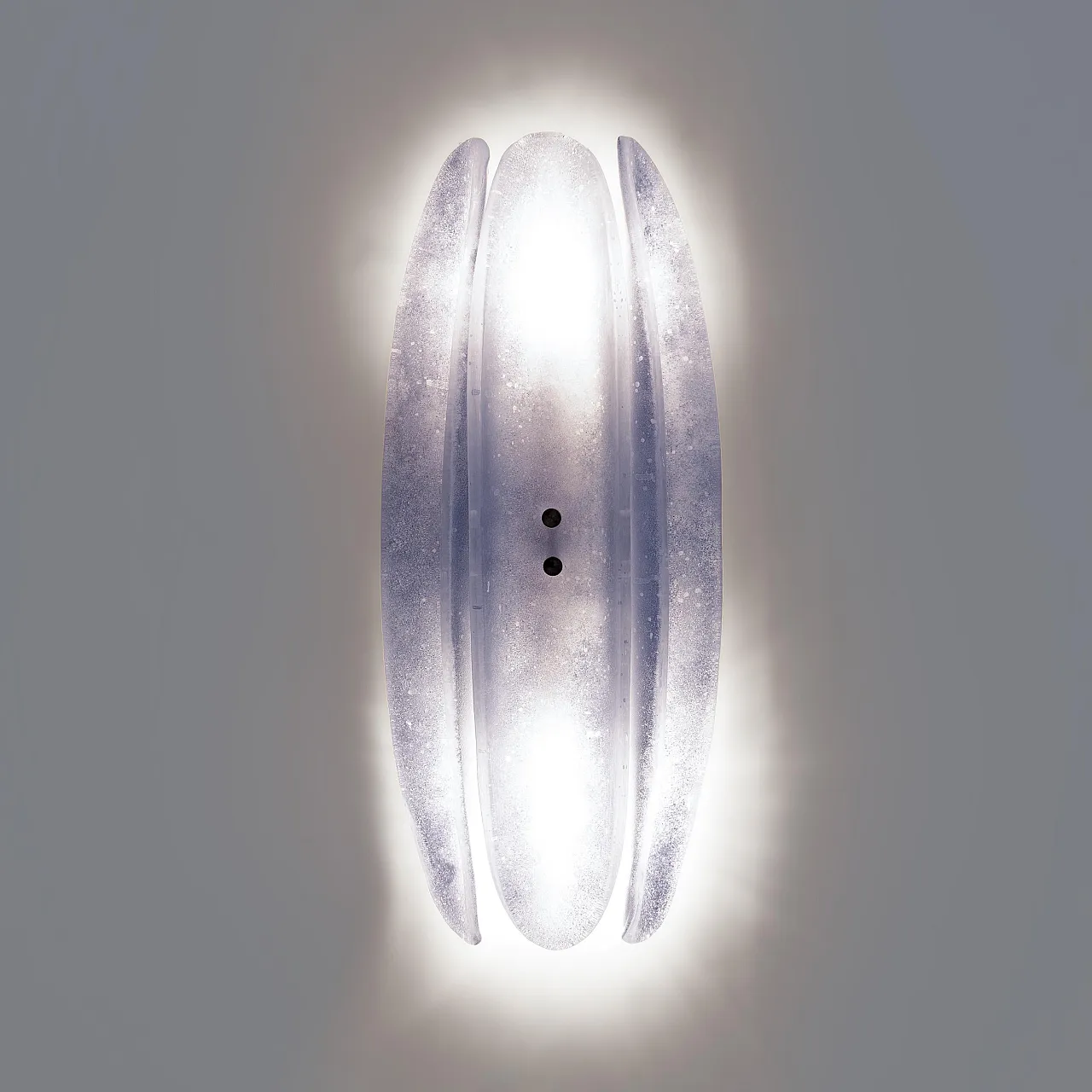 Coppia di applique Fontana Arte in vetro di Murano, anni 2000 6