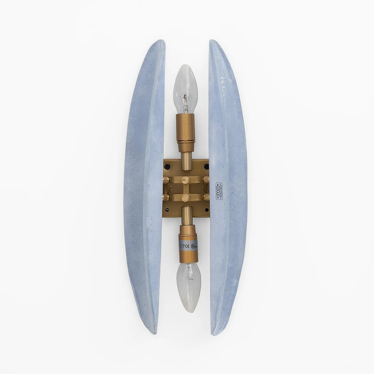 Coppia di applique Fontana Arte in vetro di Murano, anni 2000 7