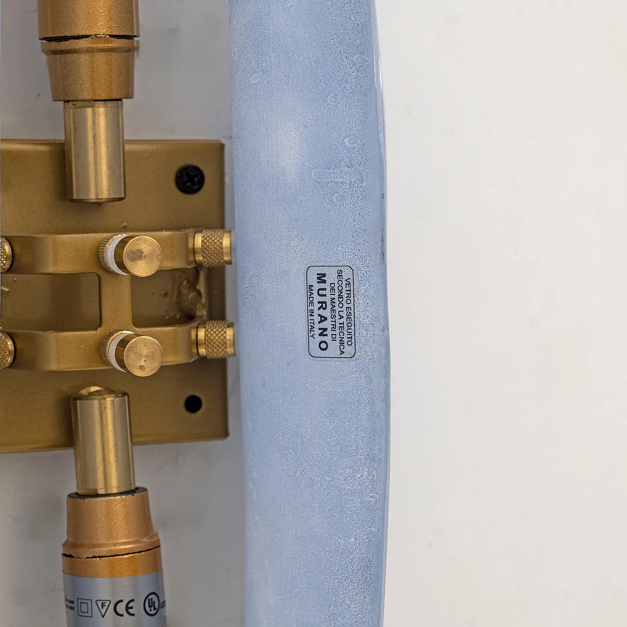 Coppia di applique Fontana Arte in vetro di Murano, anni 2000 8