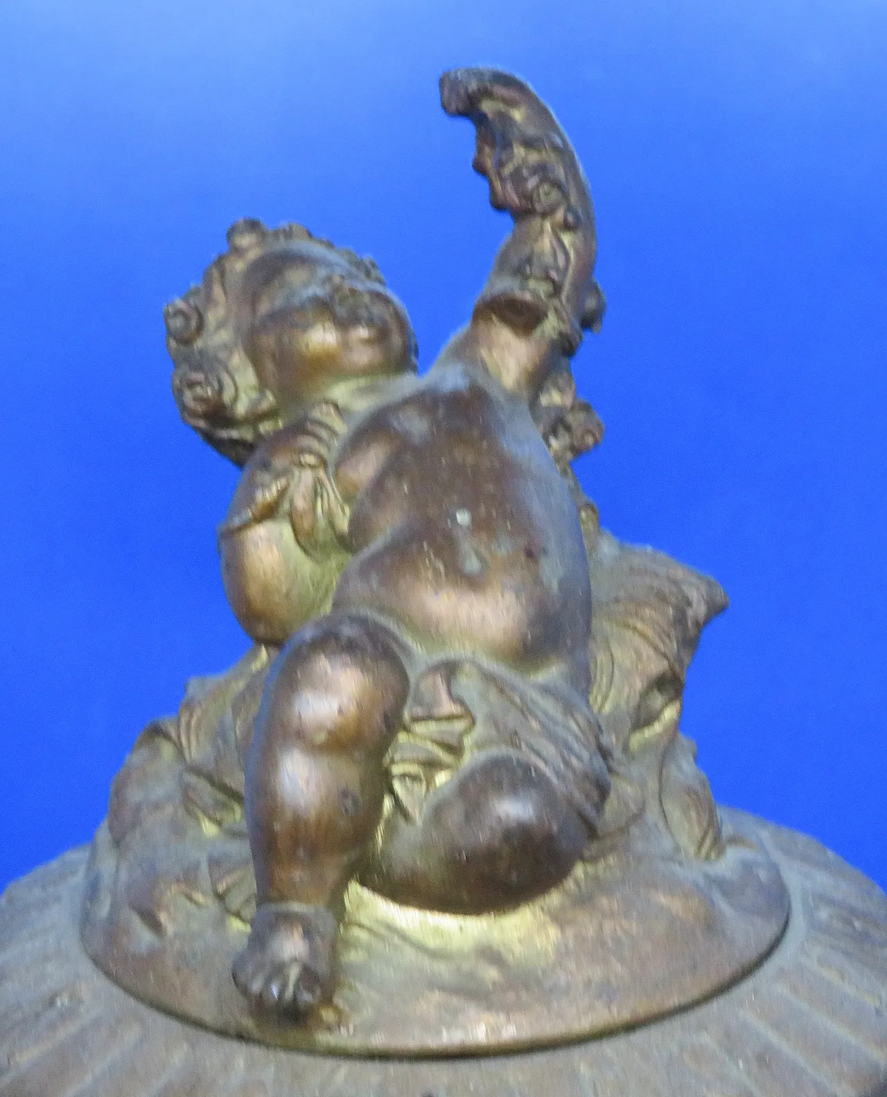 Vaso urna lidded clodion bronzato metallico bronzato 5