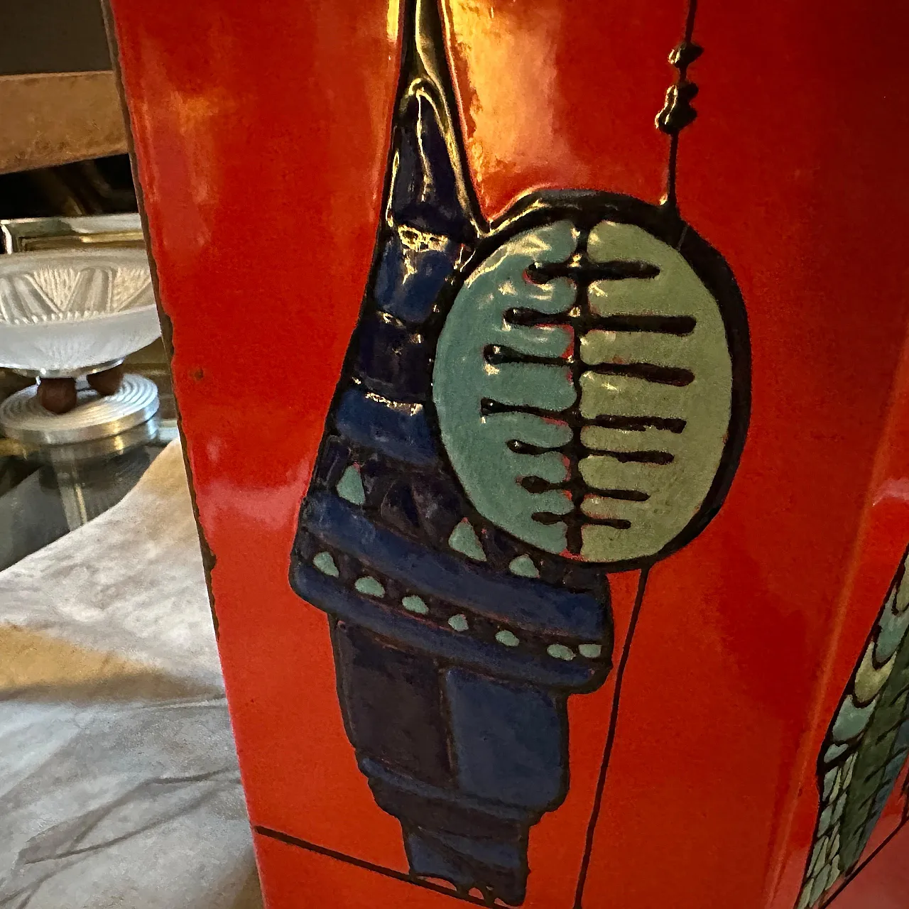 Mid-Century Modern lacquered iron umbrella stand, 1960s 8