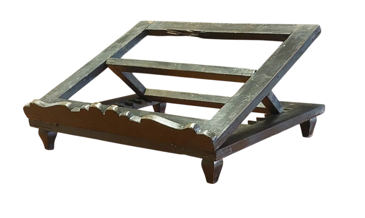 Leggio da appoggio di Scuola toscana in legno tinto, '800 13