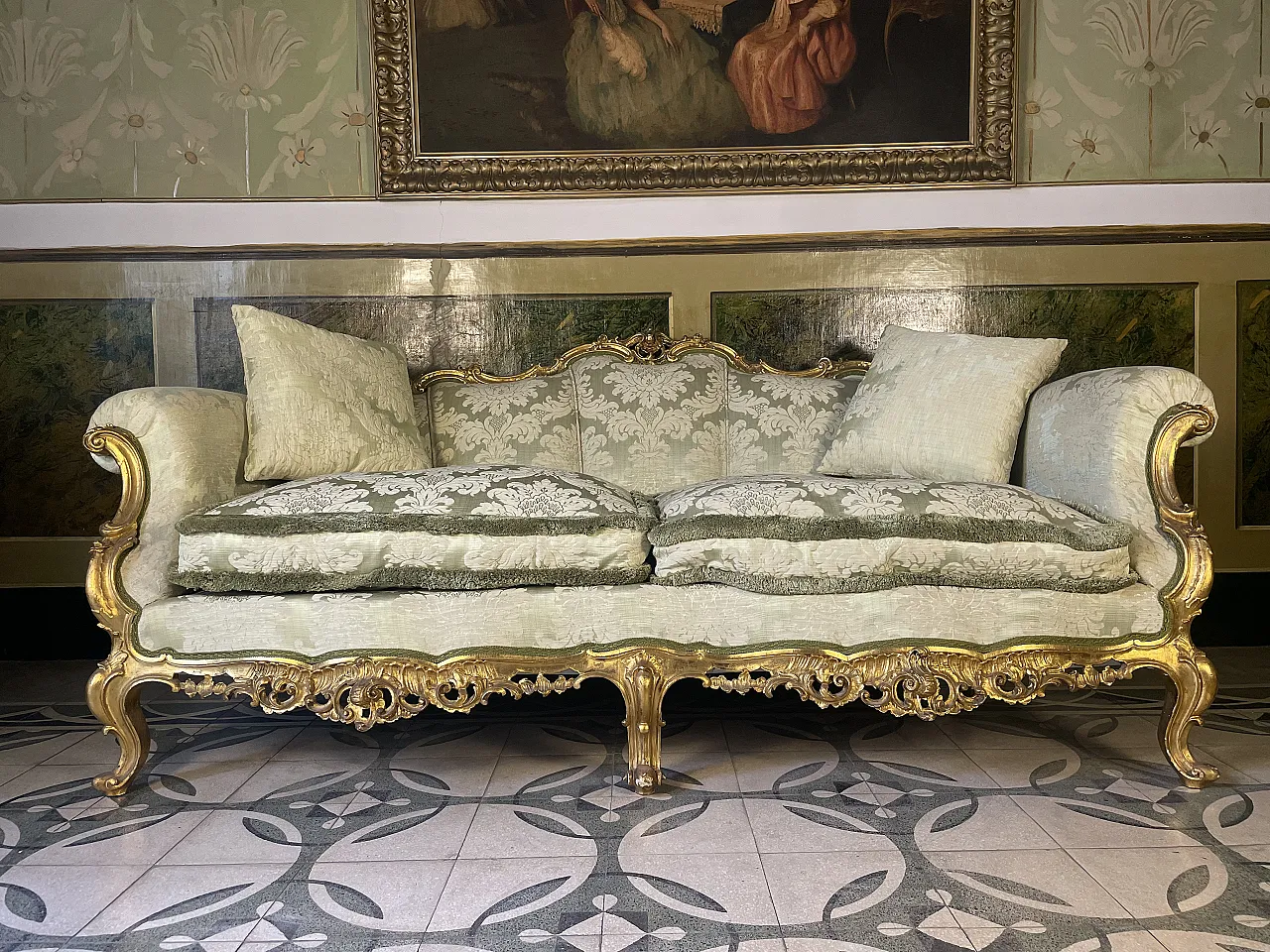 Divano Barocco veneziano, '700 1