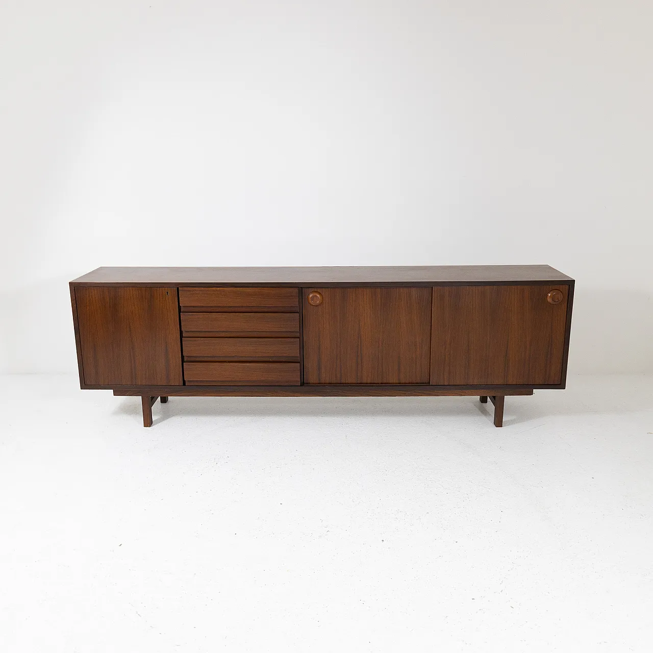 Teak wood sideboard, 1960s 1