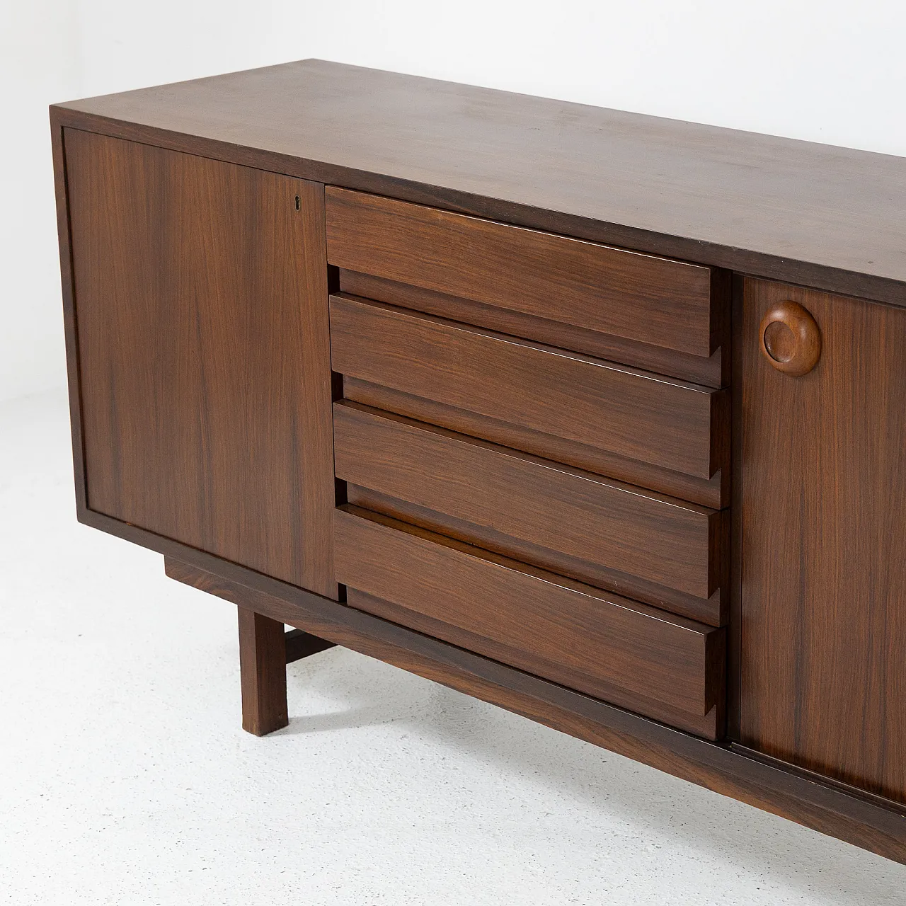 Teak wood sideboard, 1960s 3