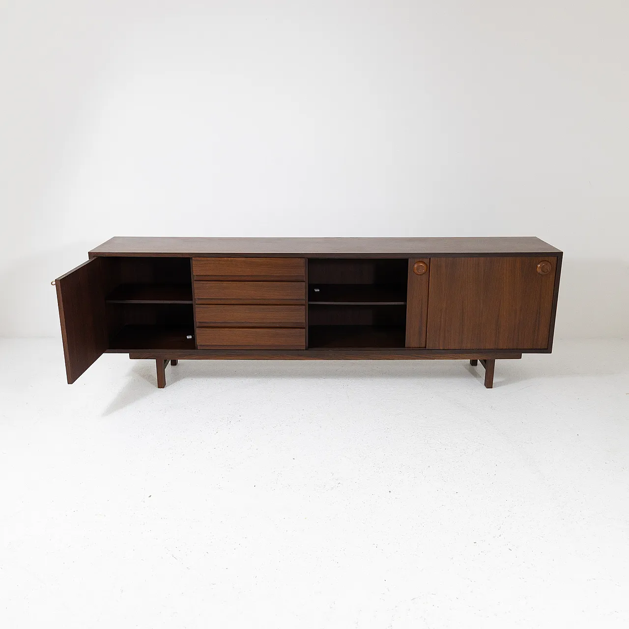 Teak wood sideboard, 1960s 5