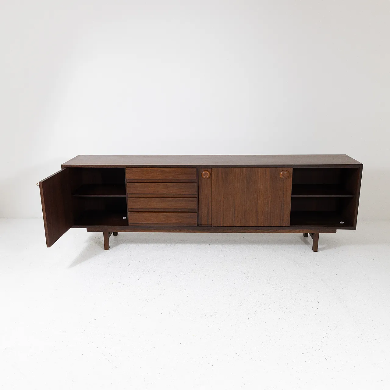 Teak wood sideboard, 1960s 6